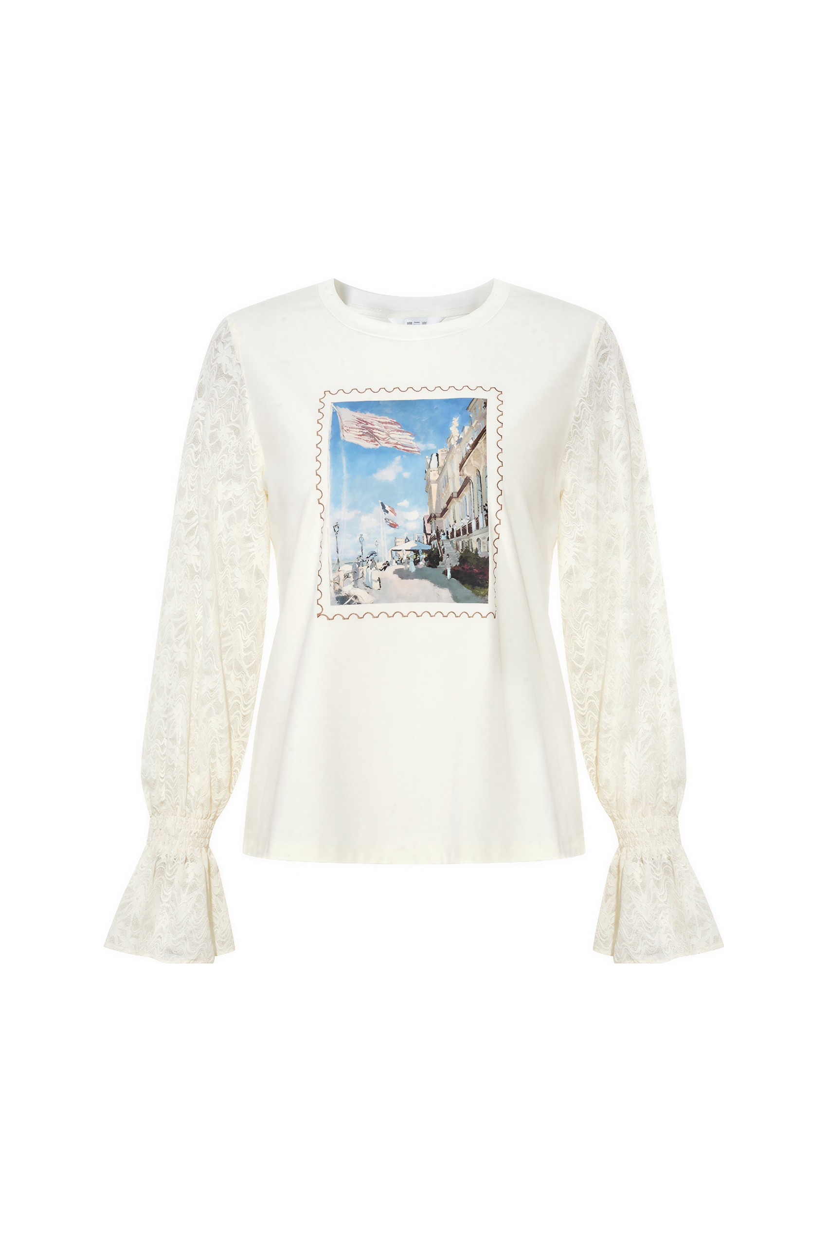 Monet-Inspired Relaxed Long-Sleeve T-Shirt