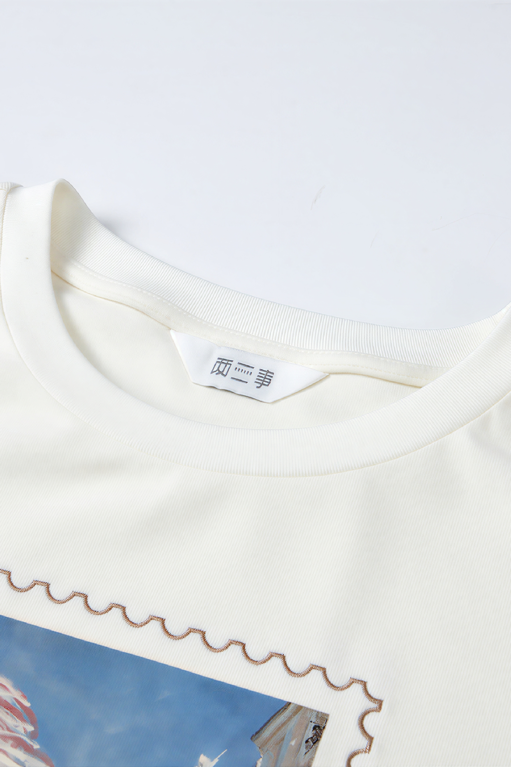 Monet-Inspired Relaxed Long-Sleeve T-Shirt