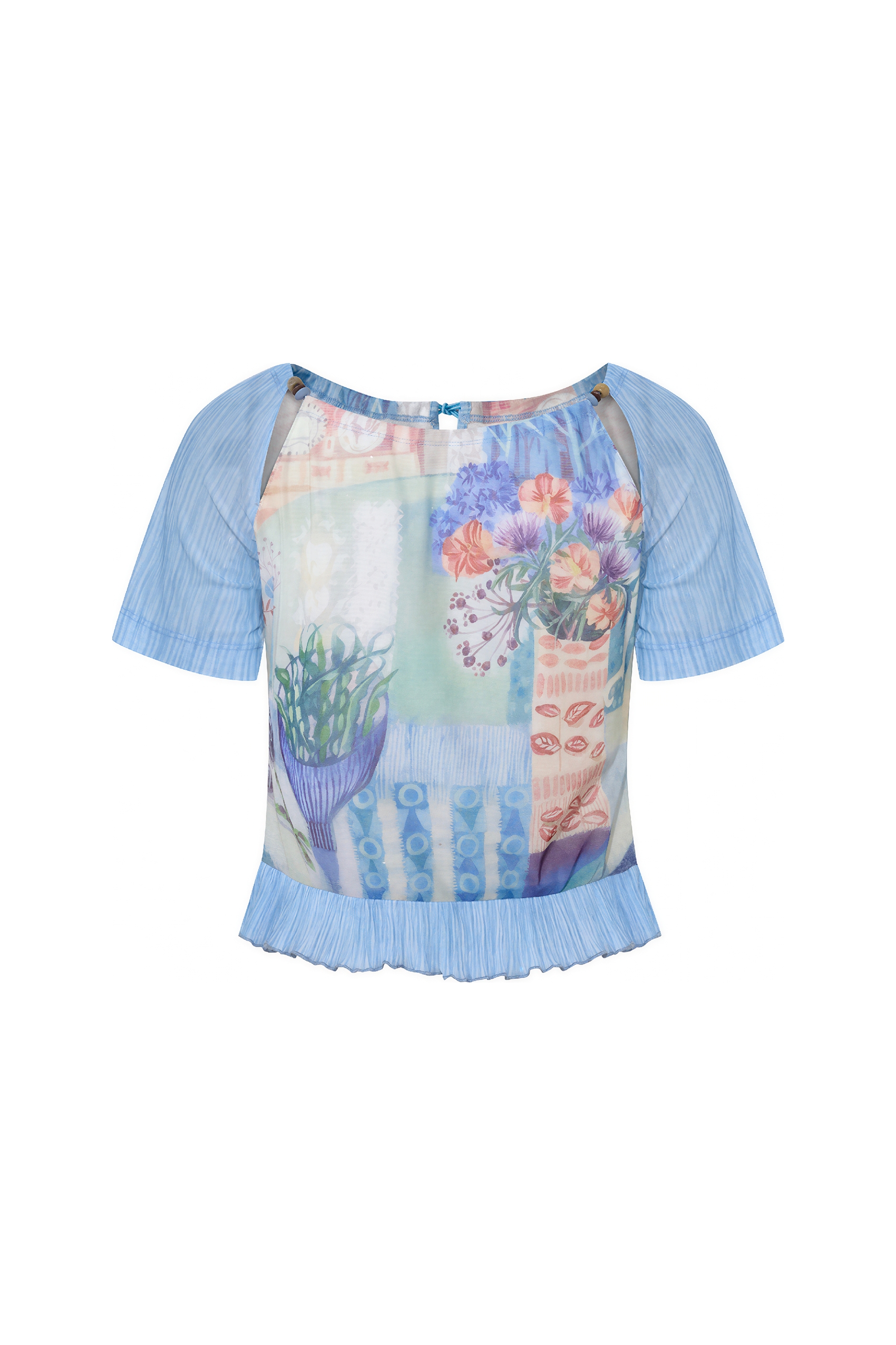 Emerging Artists Series  Ruffle-Hem T-Shirt