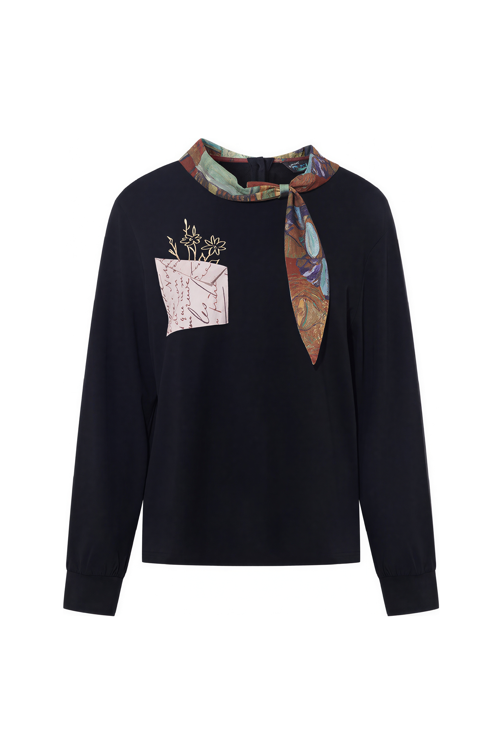 Van Gogh-Inspired Designer Relaxed Sweatshirt Top