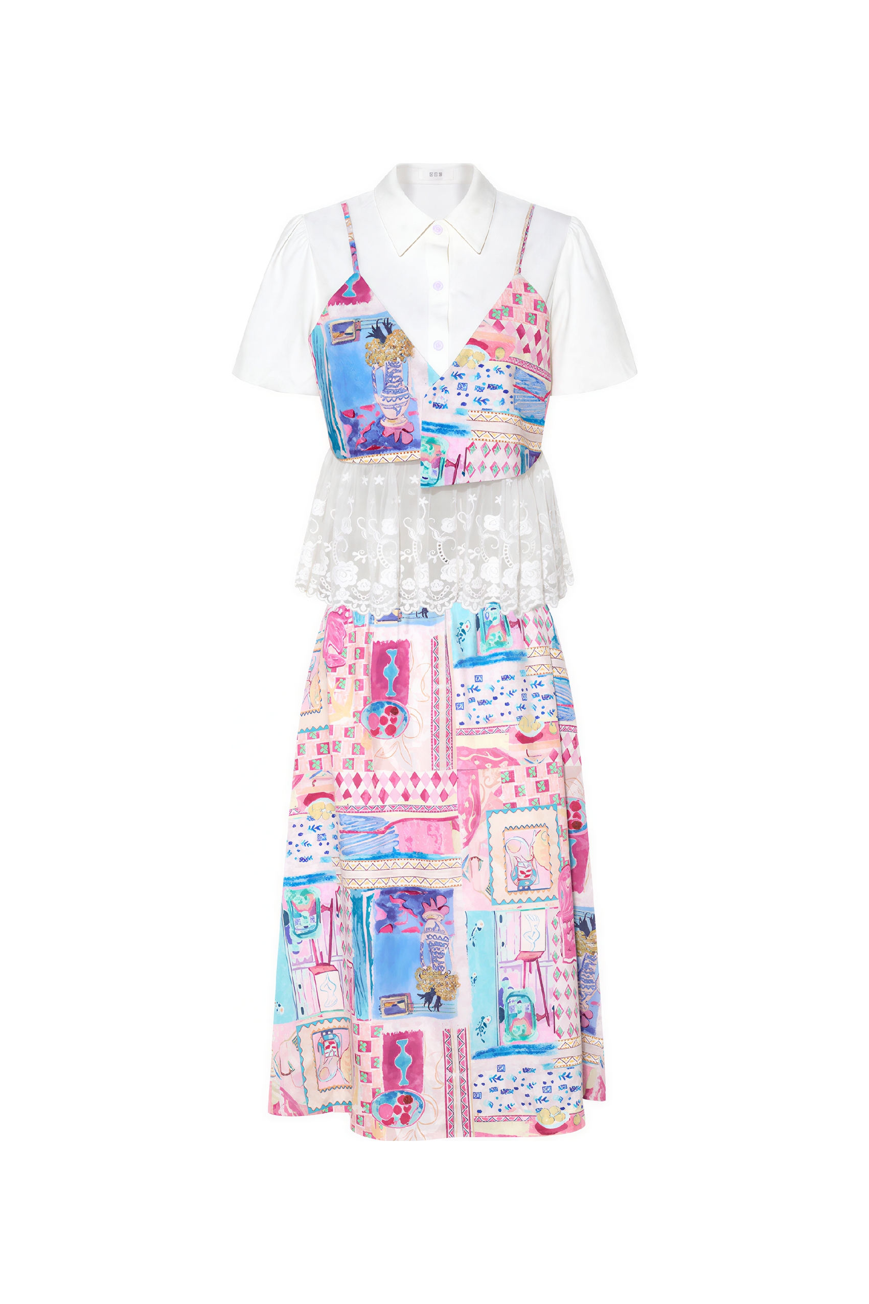 Matisse-Inspired Set-Style Colorful Dress