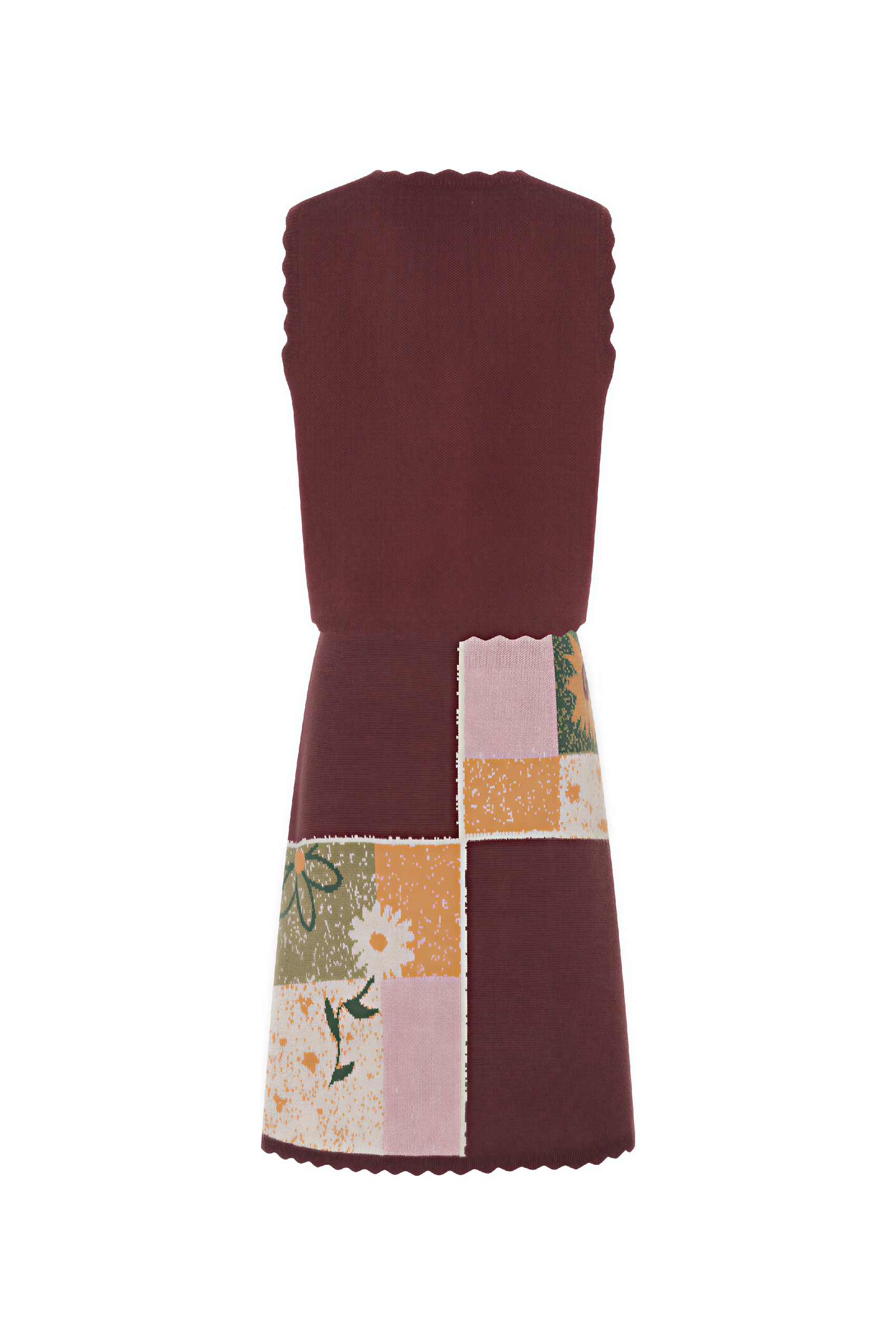 Designer Knit Vest & Skirt Set