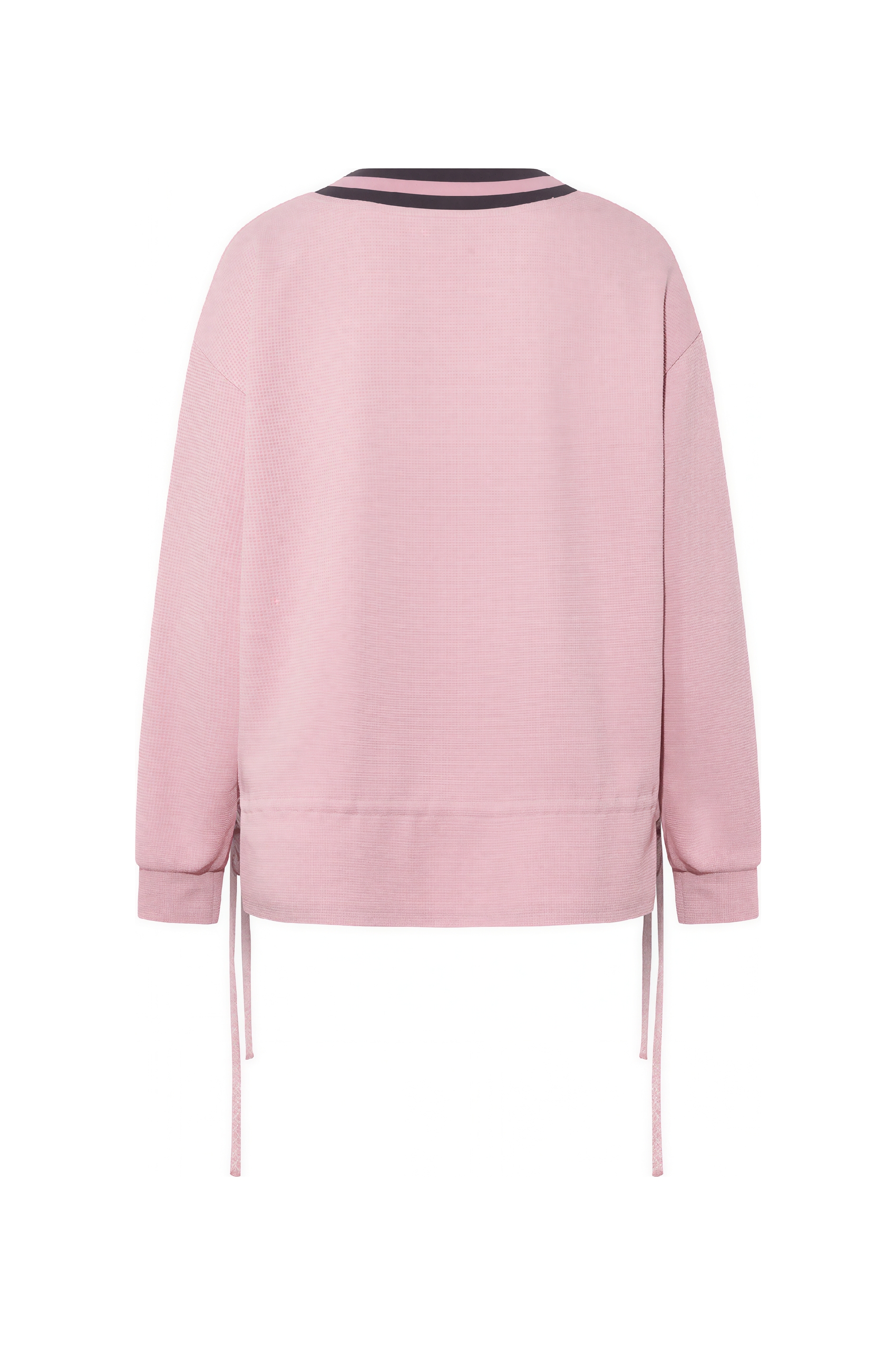 Loose-fitting V-neck pullover sweatshirt