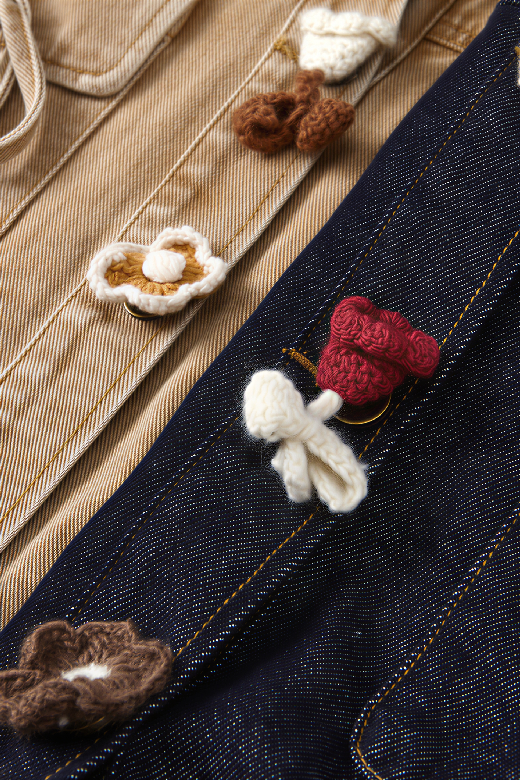 Art-Inspired Cropped Denim Jacket