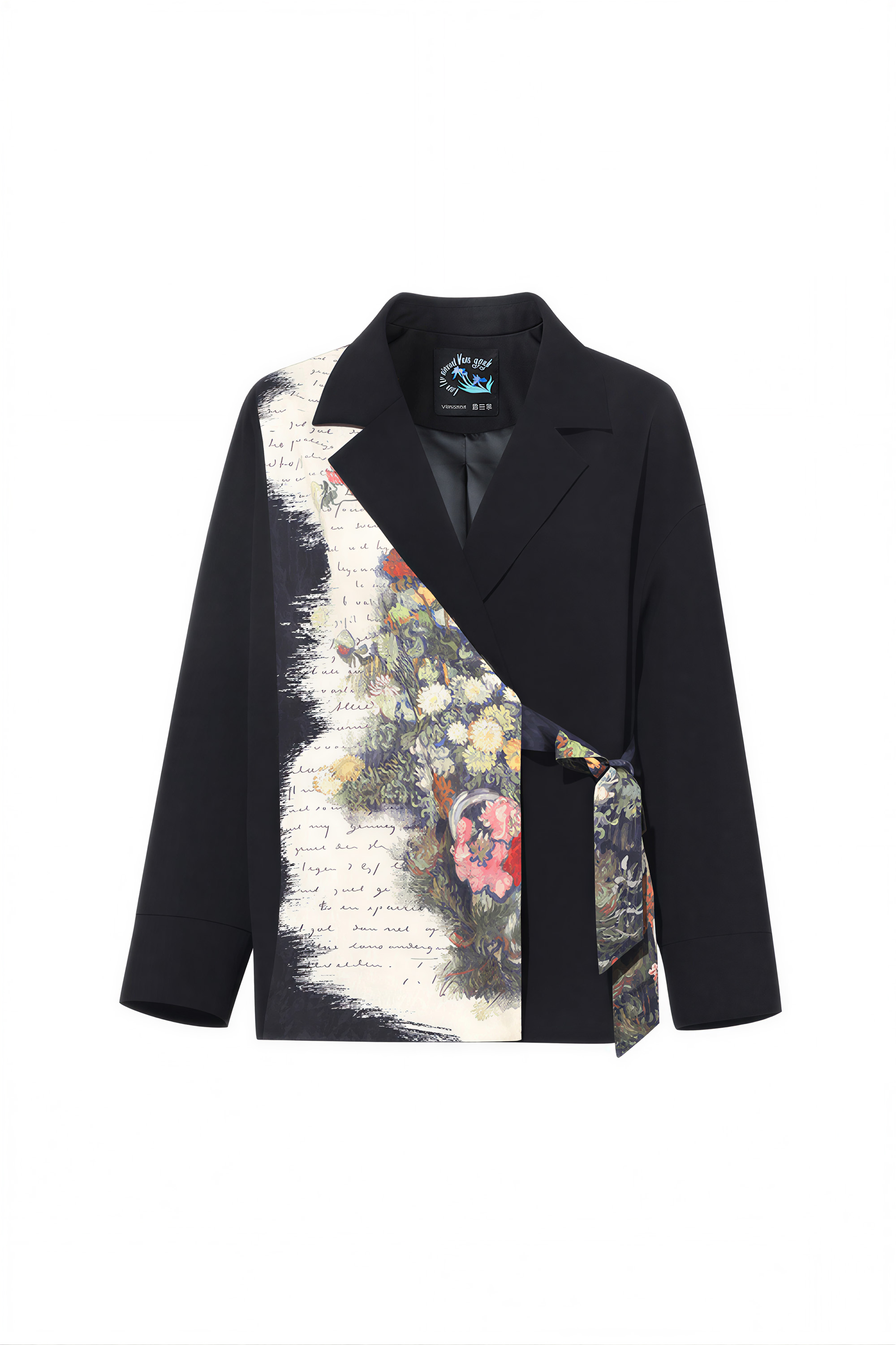 Van Gogh-Inspired Vintage Tailored Blazer