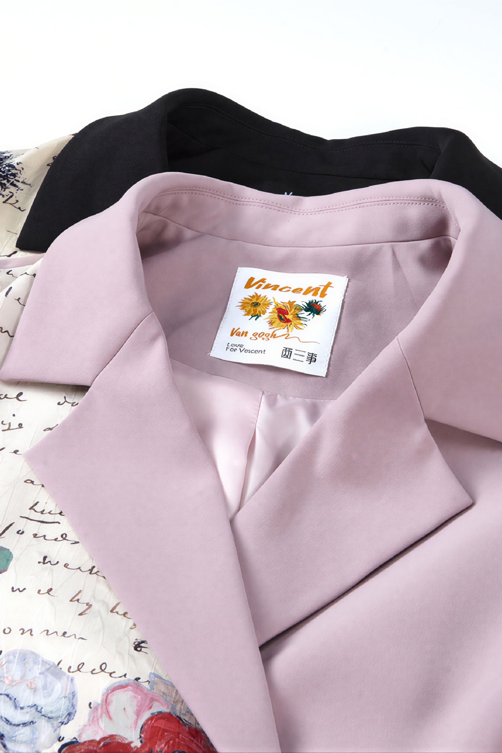 Van Gogh-Inspired Vintage Tailored Blazer