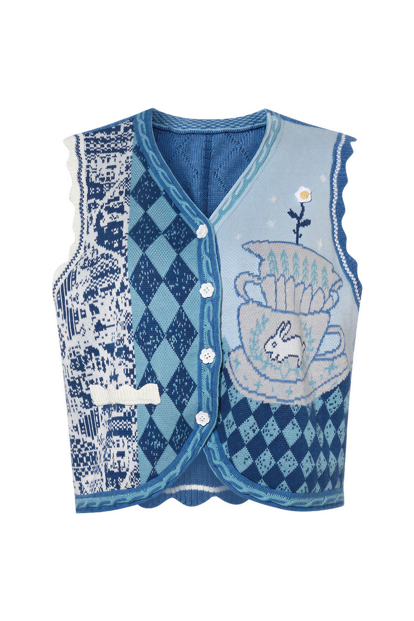 Vintage V-Neck Layering Knit Vest
