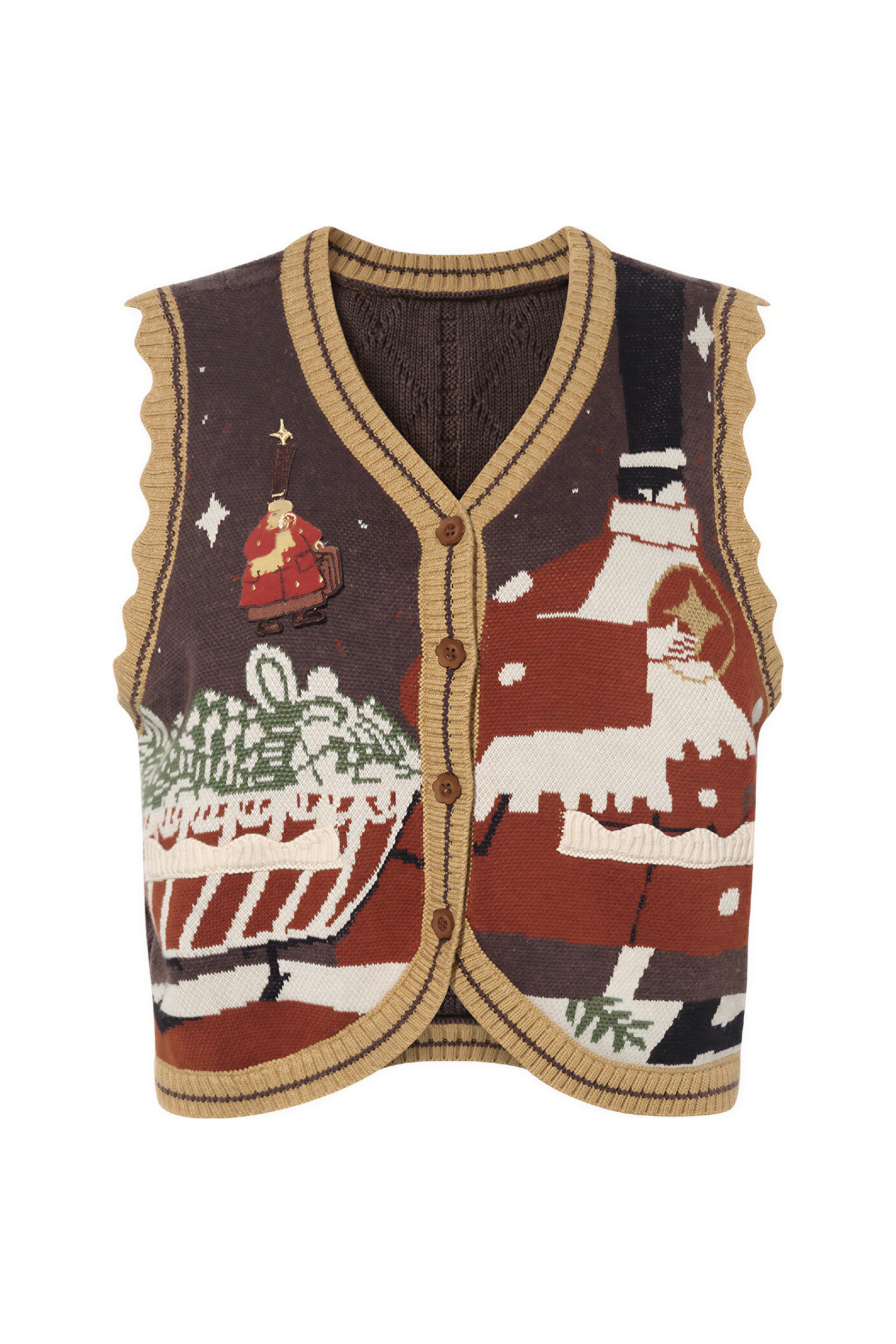 Vintage V-Neck Layering Knit Vest