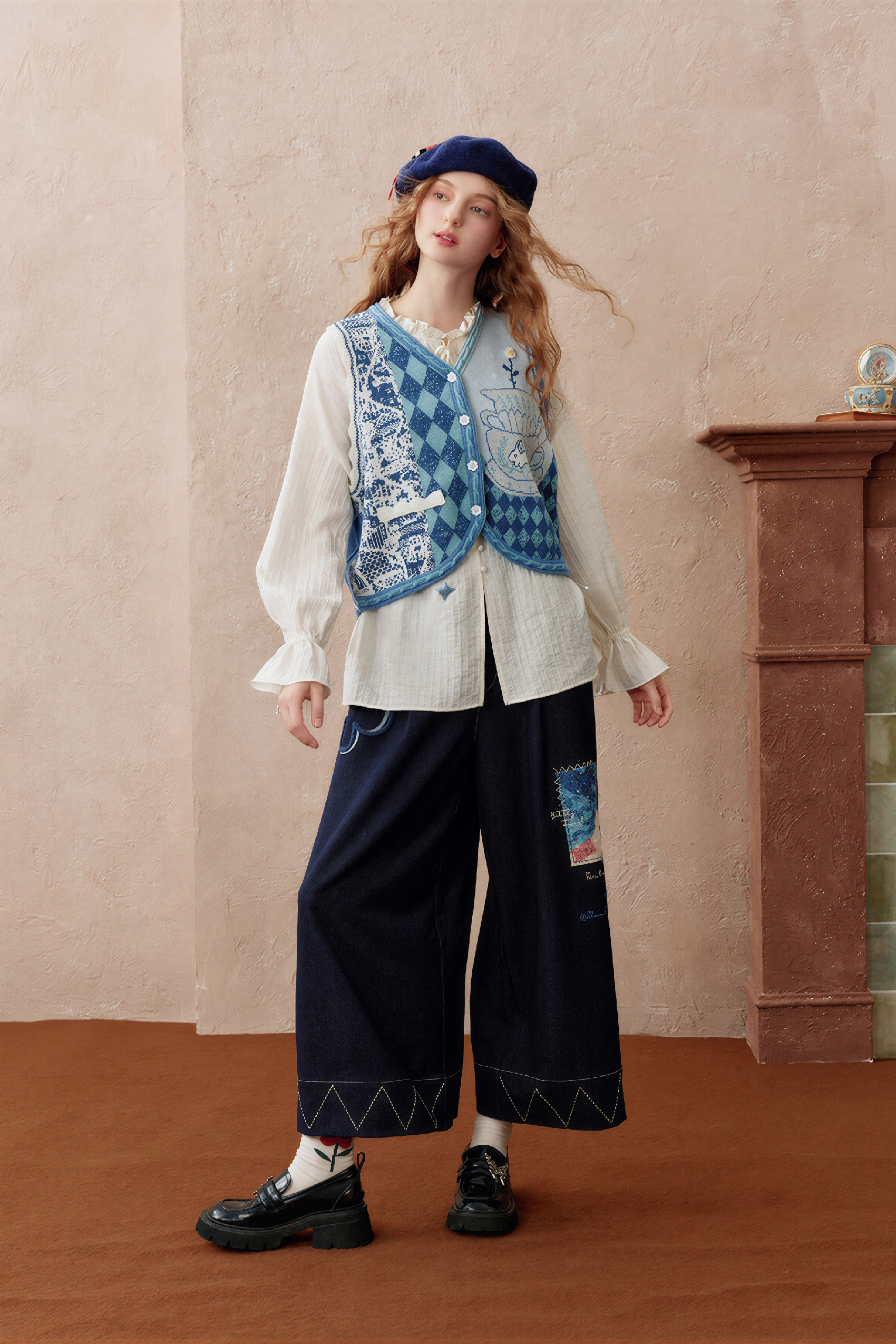 Vintage V-Neck Layering Knit Vest