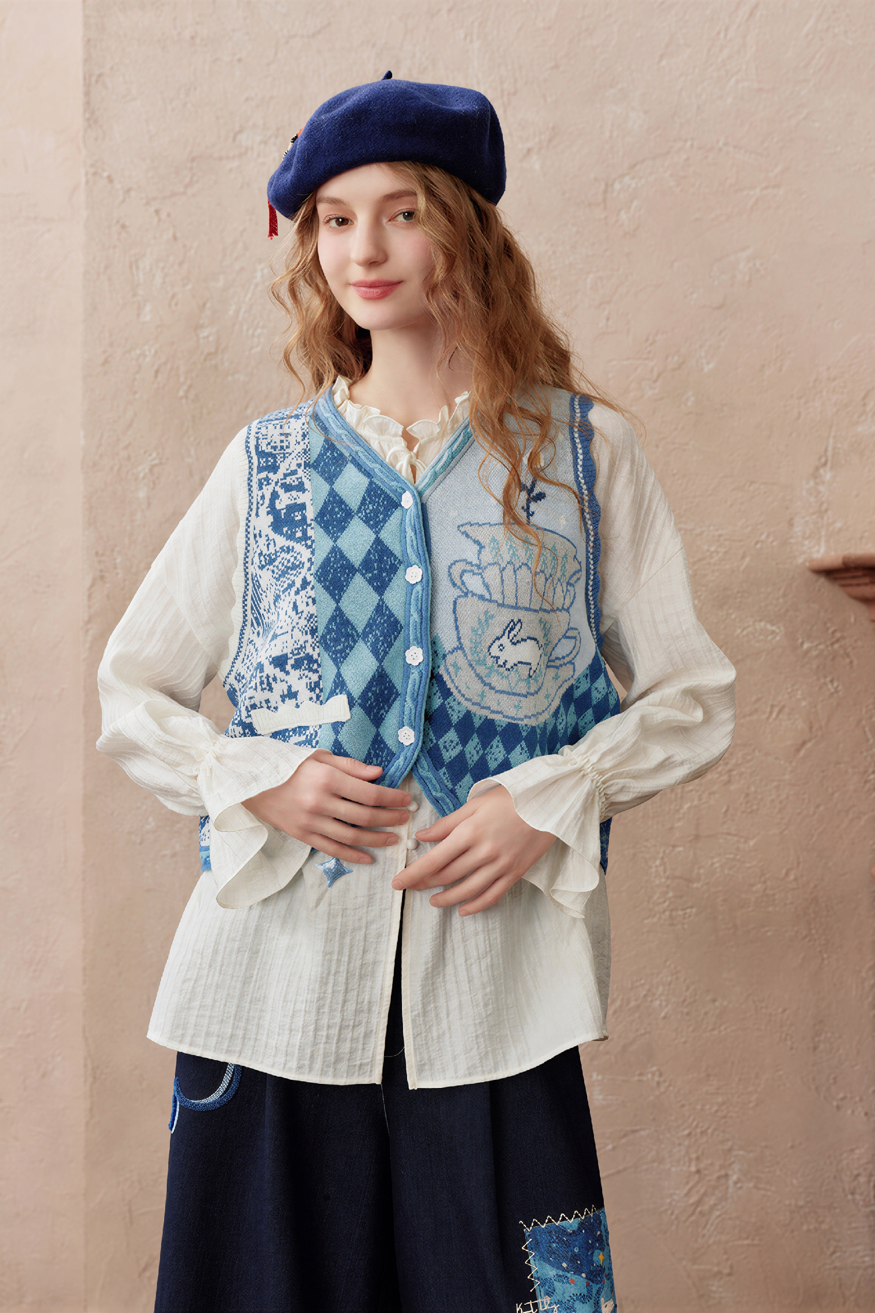 Vintage V-Neck Layering Knit Vest