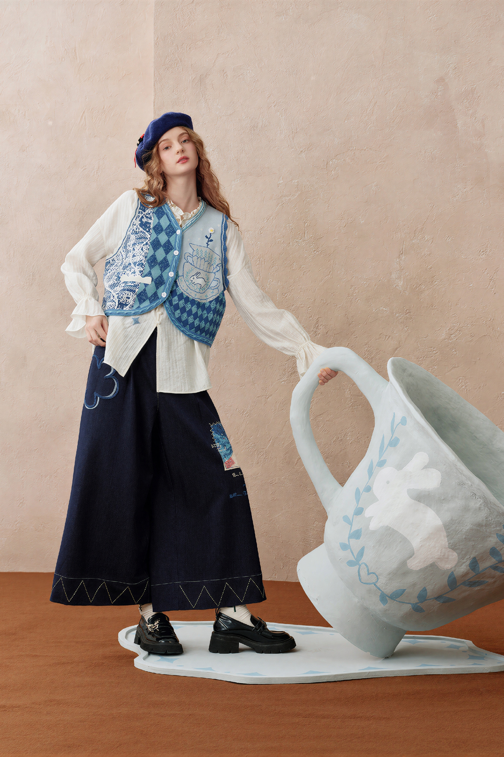 Vintage V-Neck Layering Knit Vest