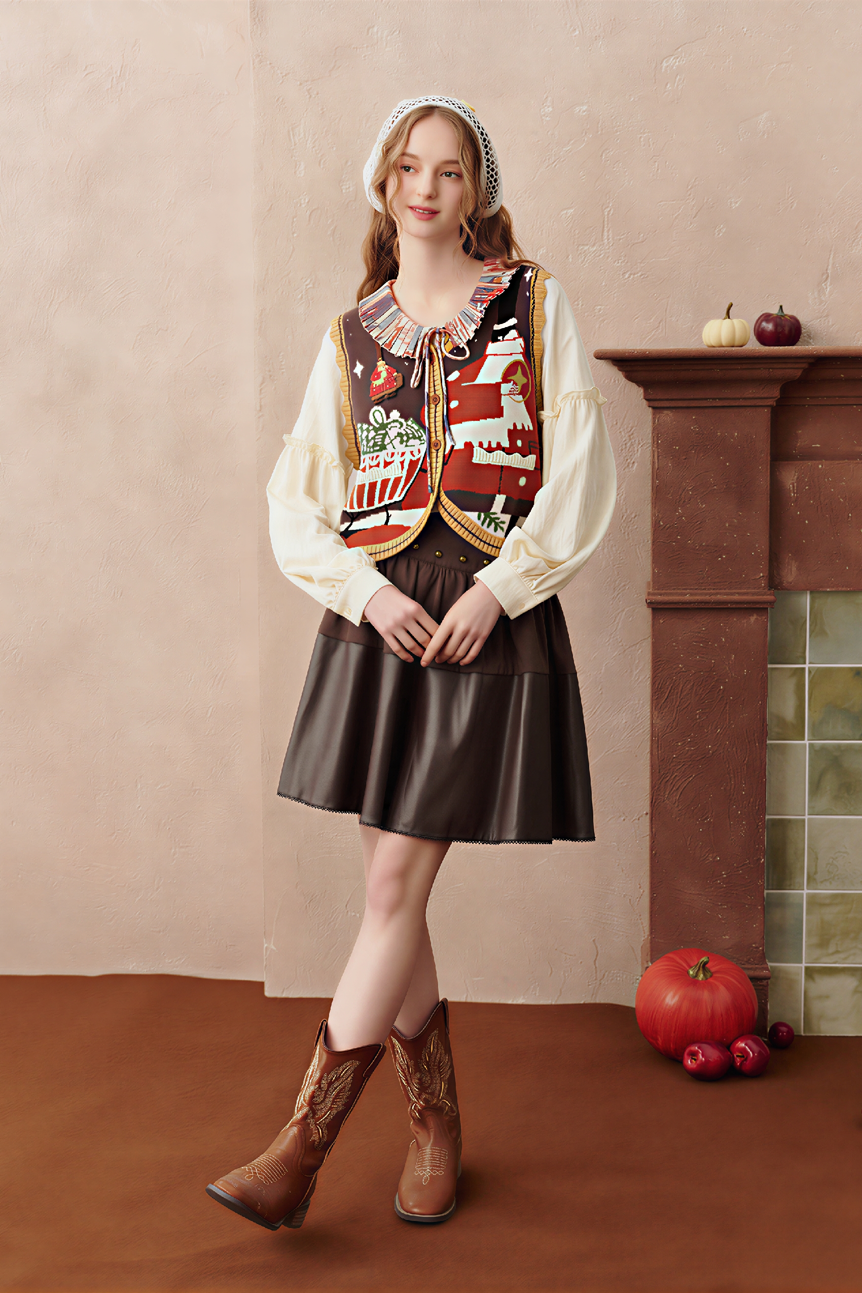 Vintage V-Neck Layering Knit Vest