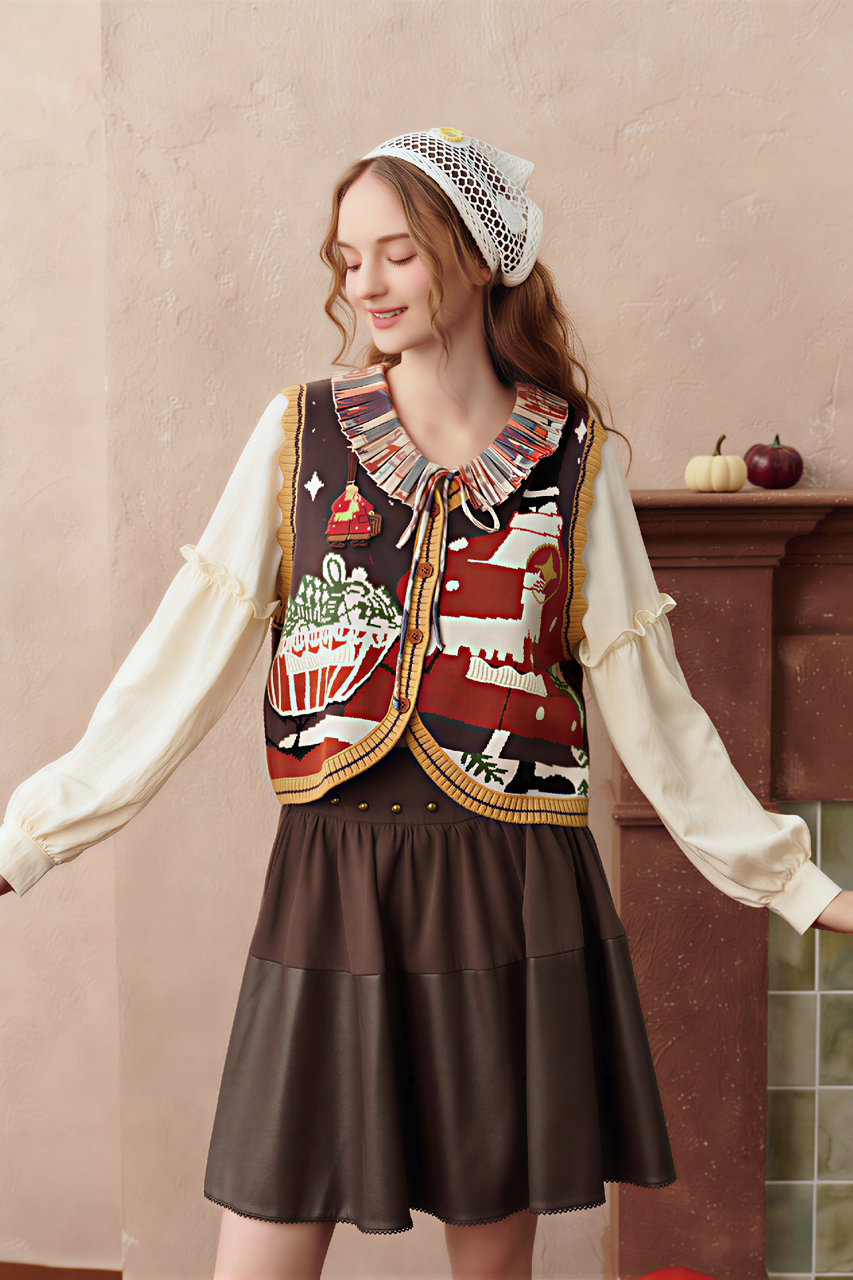 Vintage V-Neck Layering Knit Vest