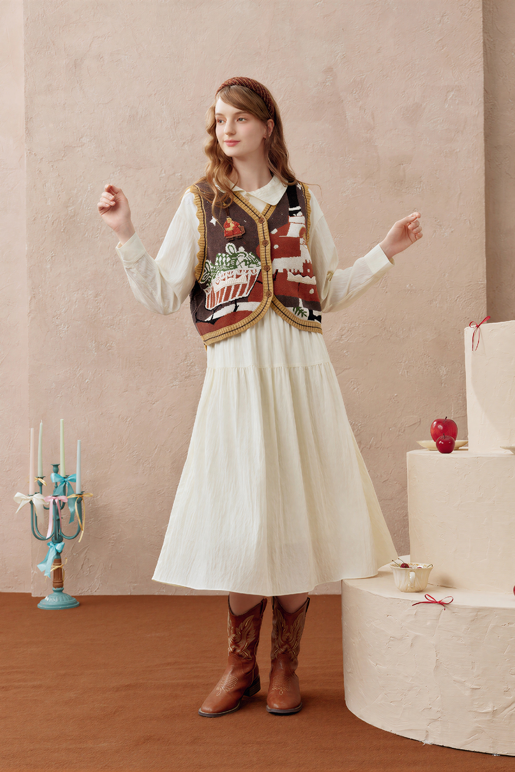 Vintage V-Neck Layering Knit Vest