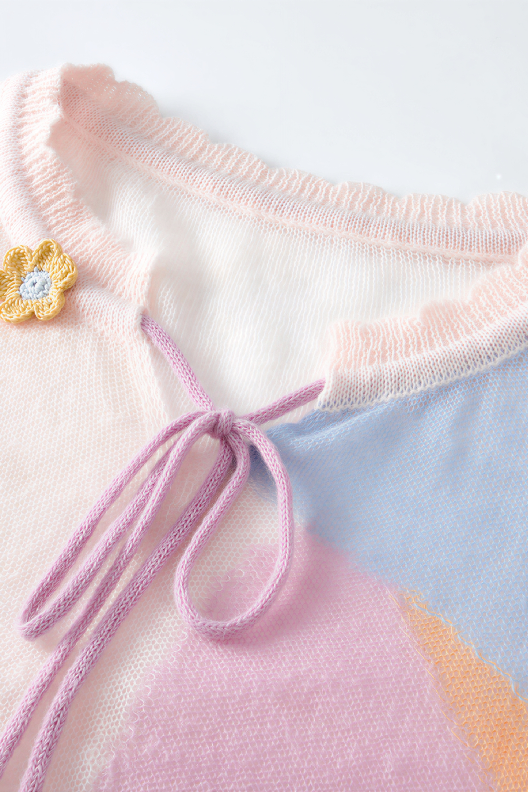 Color-blocked knitted top