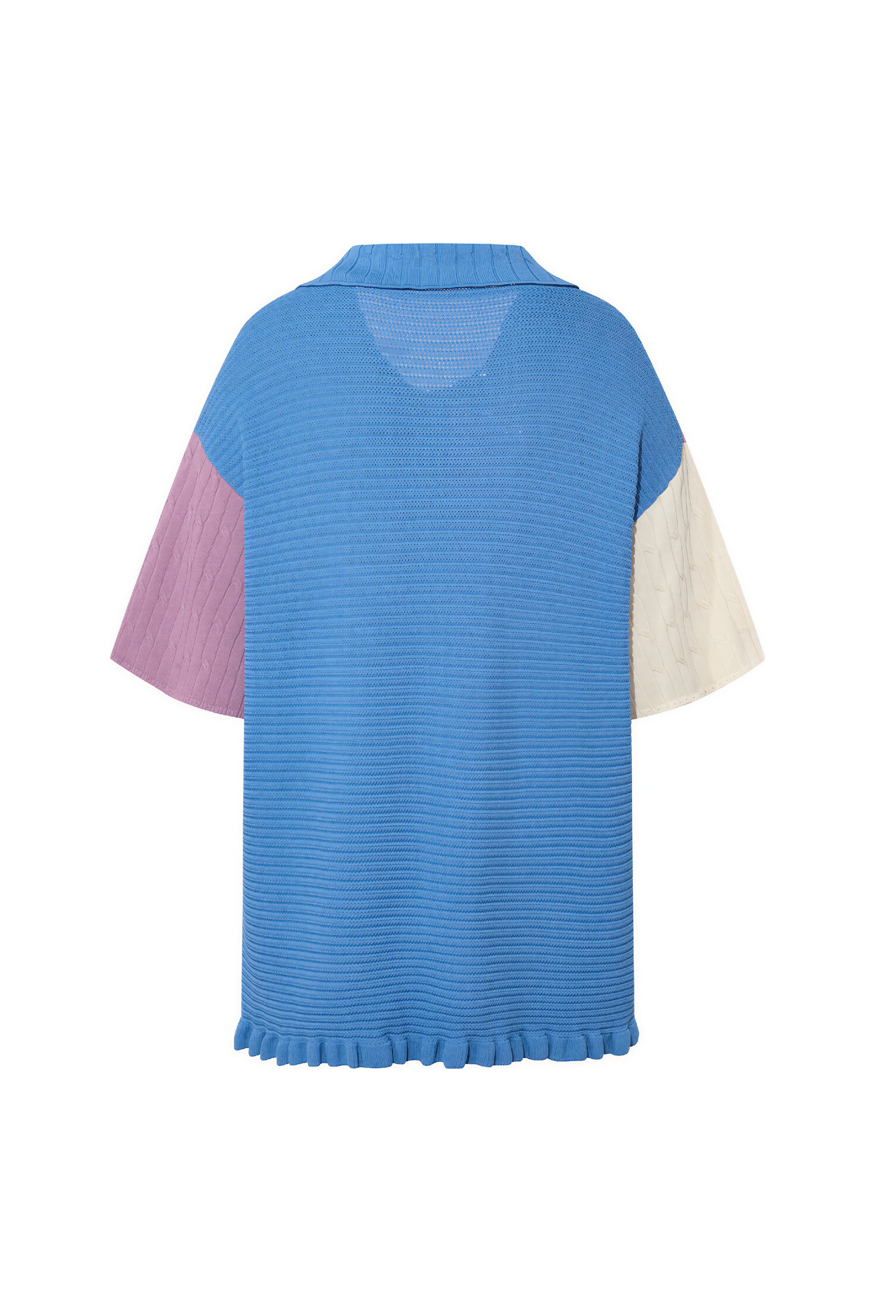 Color-Block Designer Knit Polo-LYONSENS