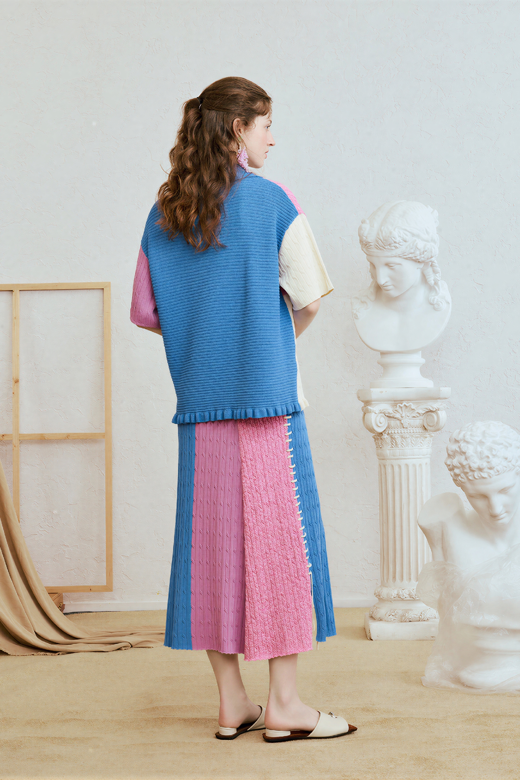 Color-Block Designer Knit Polo-LYONSENS