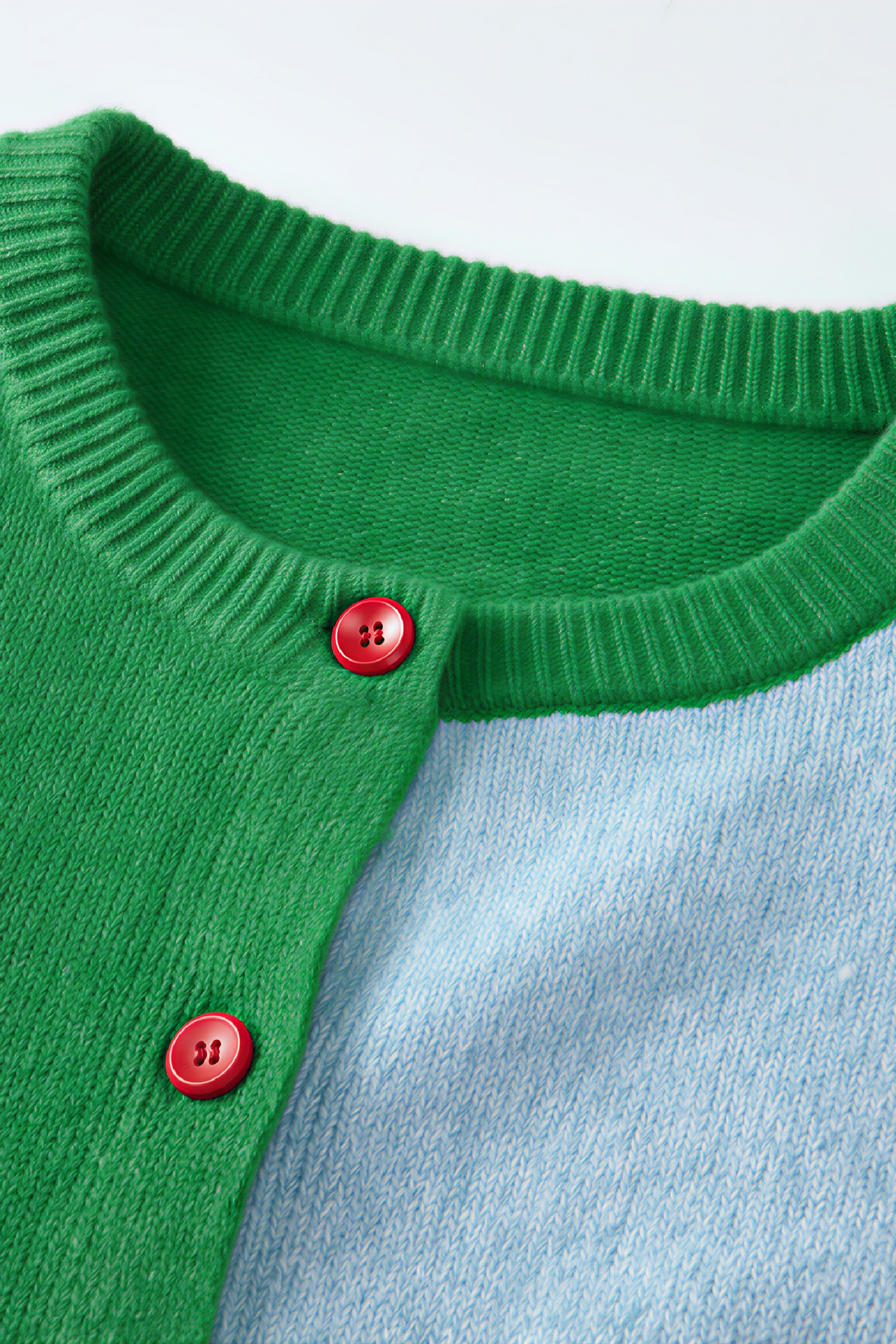 Jacquard Color Knit Lightweight Cardigan