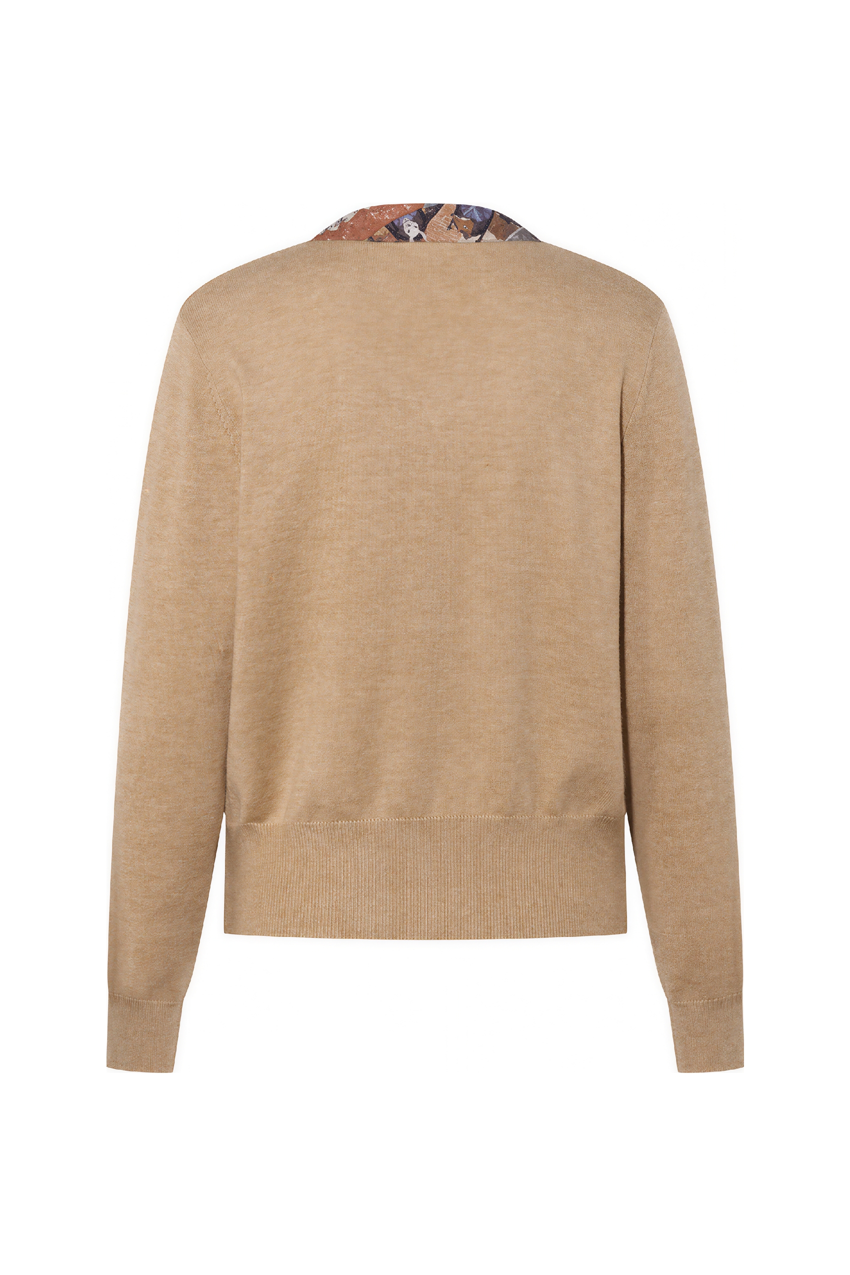 French-style knitted cardigan sweater