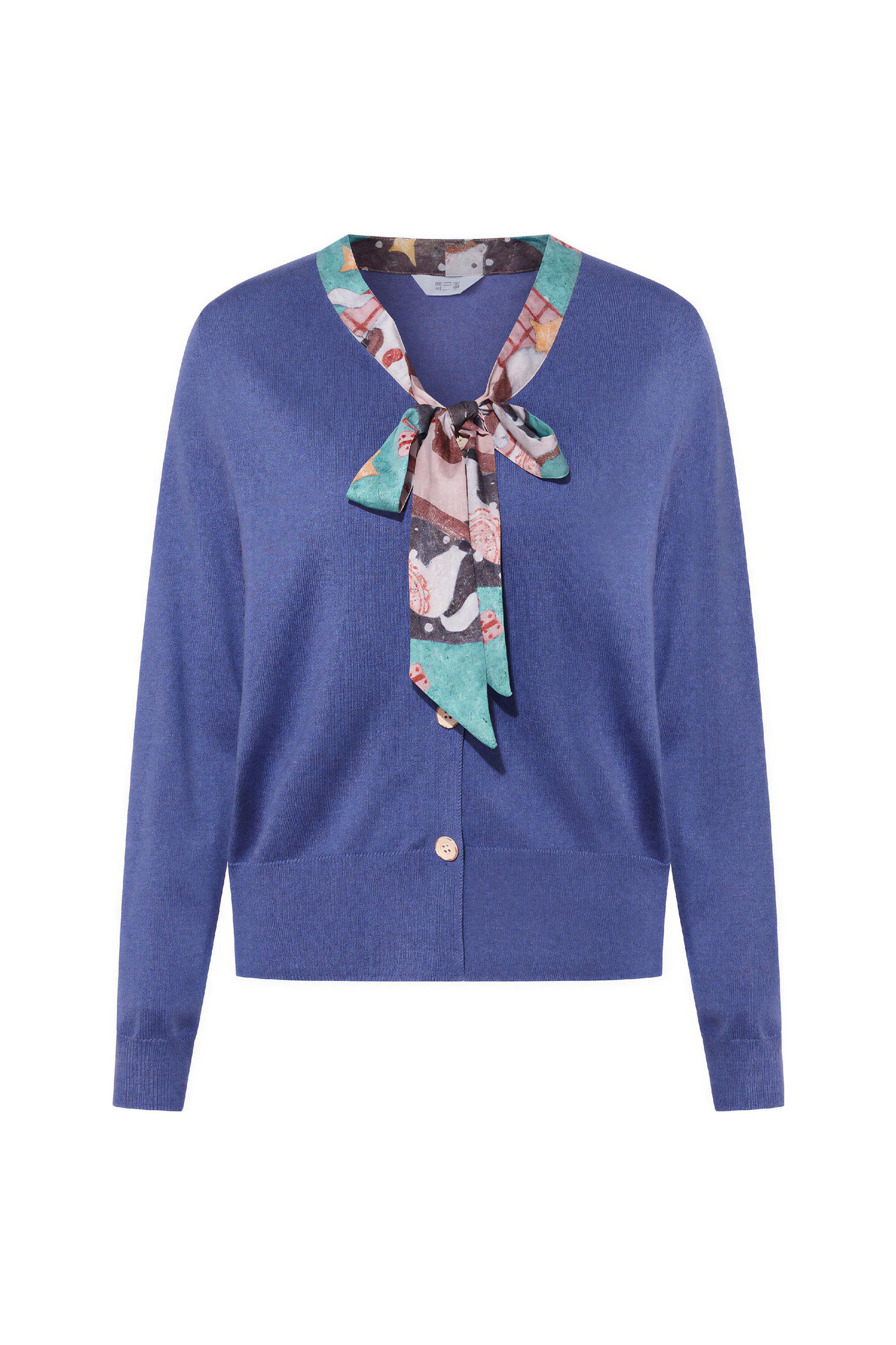 French-style knitted cardigan sweater