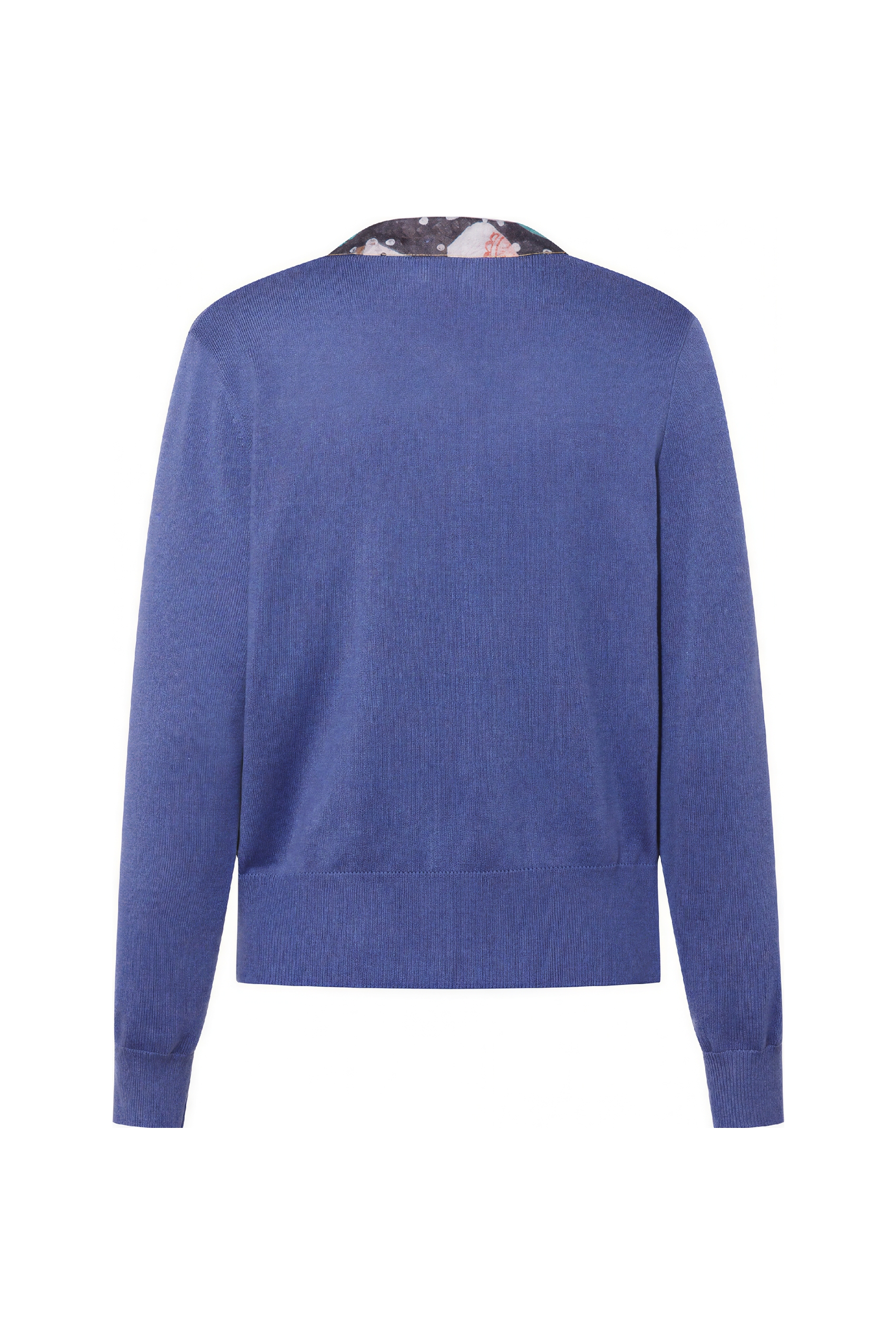 French-style knitted cardigan sweater