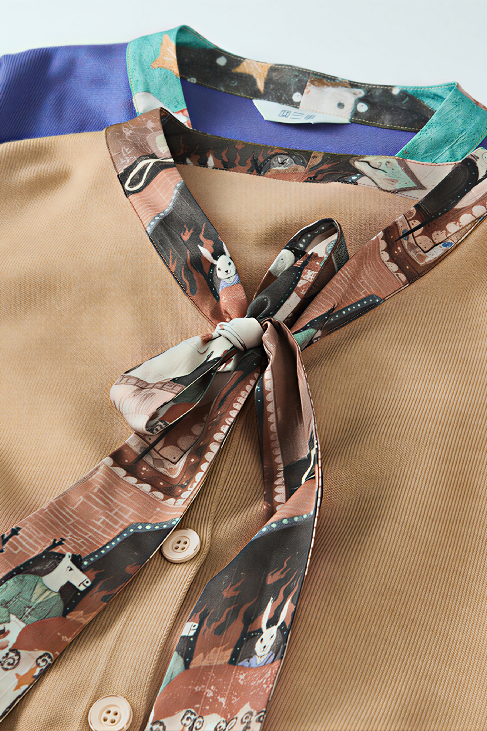 French-style knitted cardigan sweater