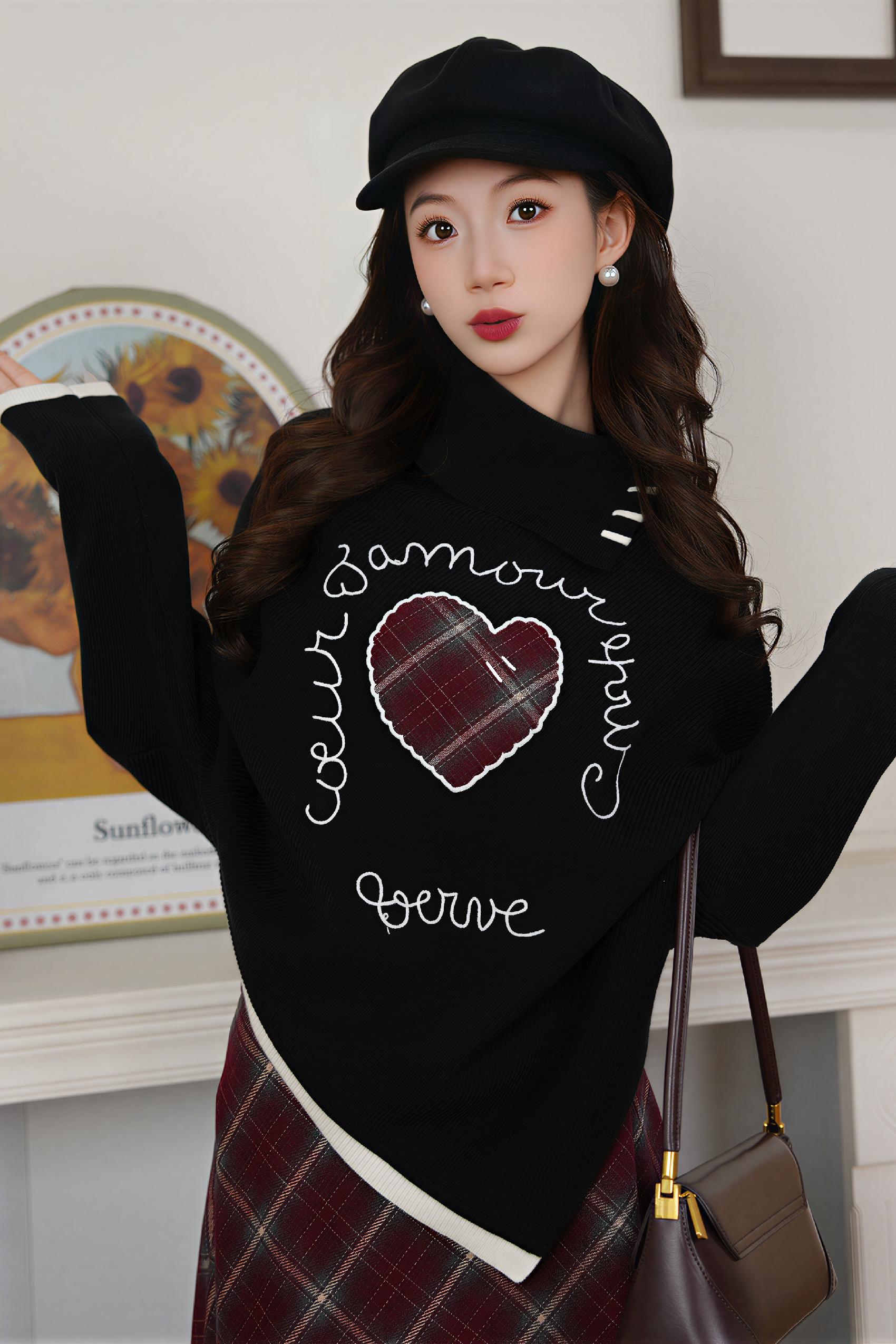 Collared Pullover Knit Sweater