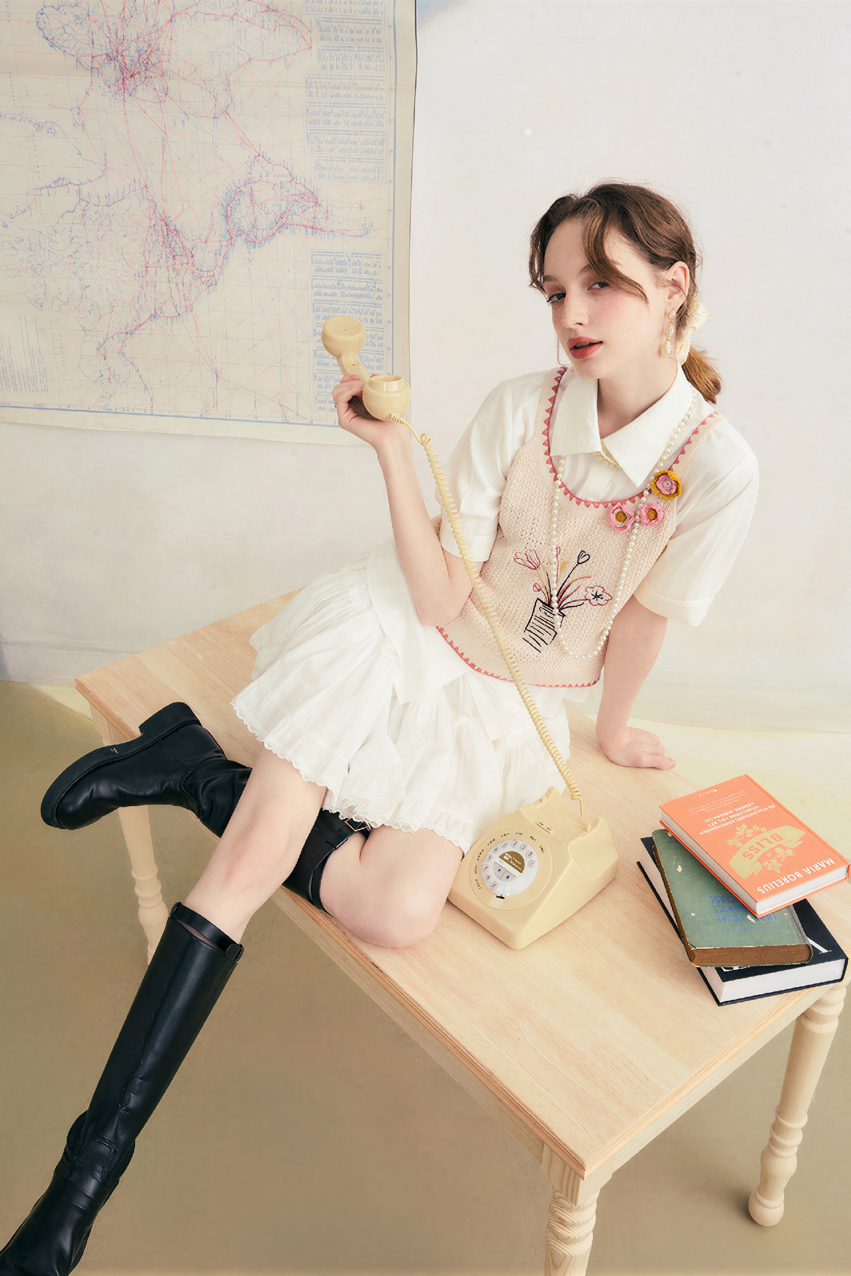 Vintage Openwork Crochet Knit Cami