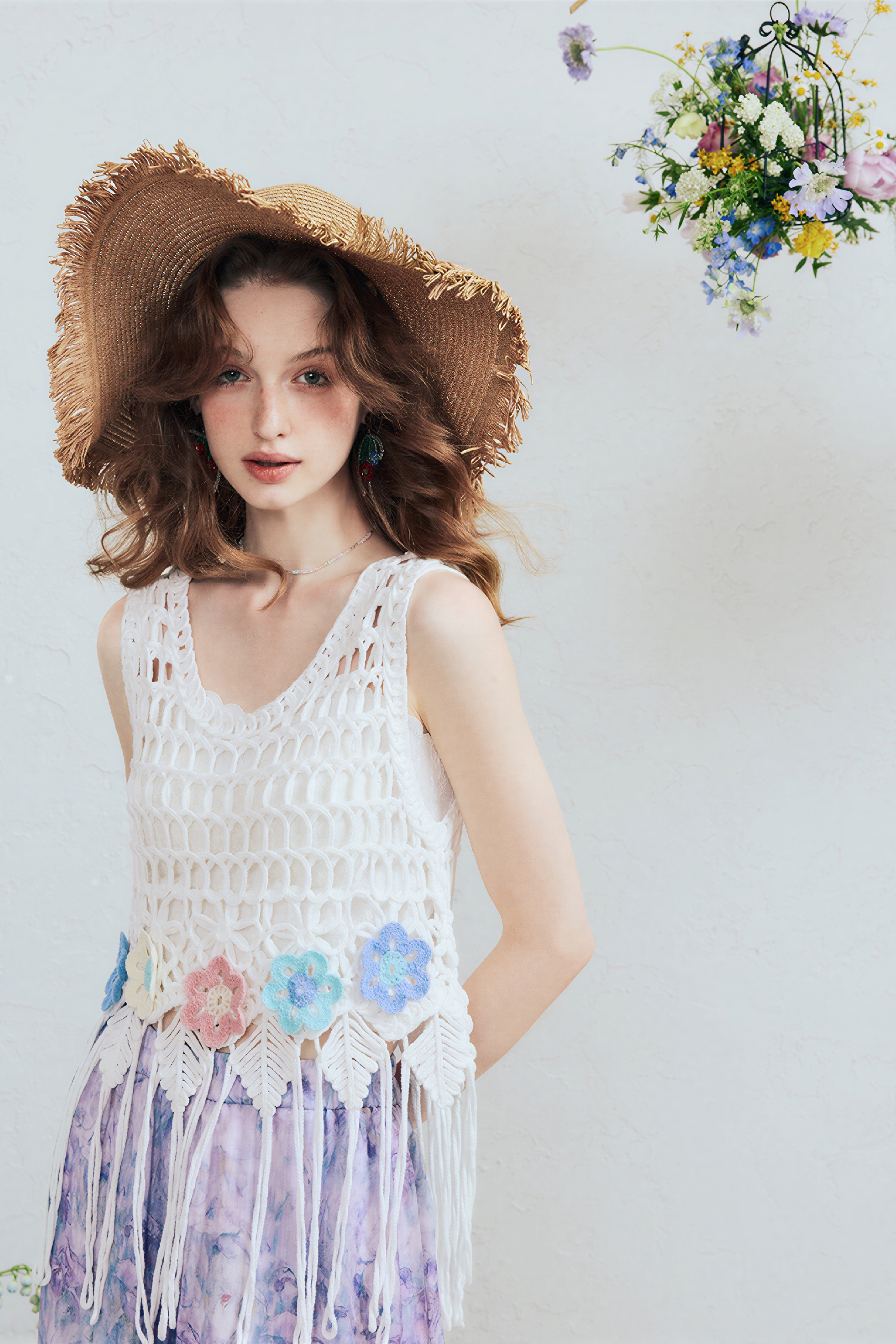 Emerging Artists Series Cutout Sleeveless Top