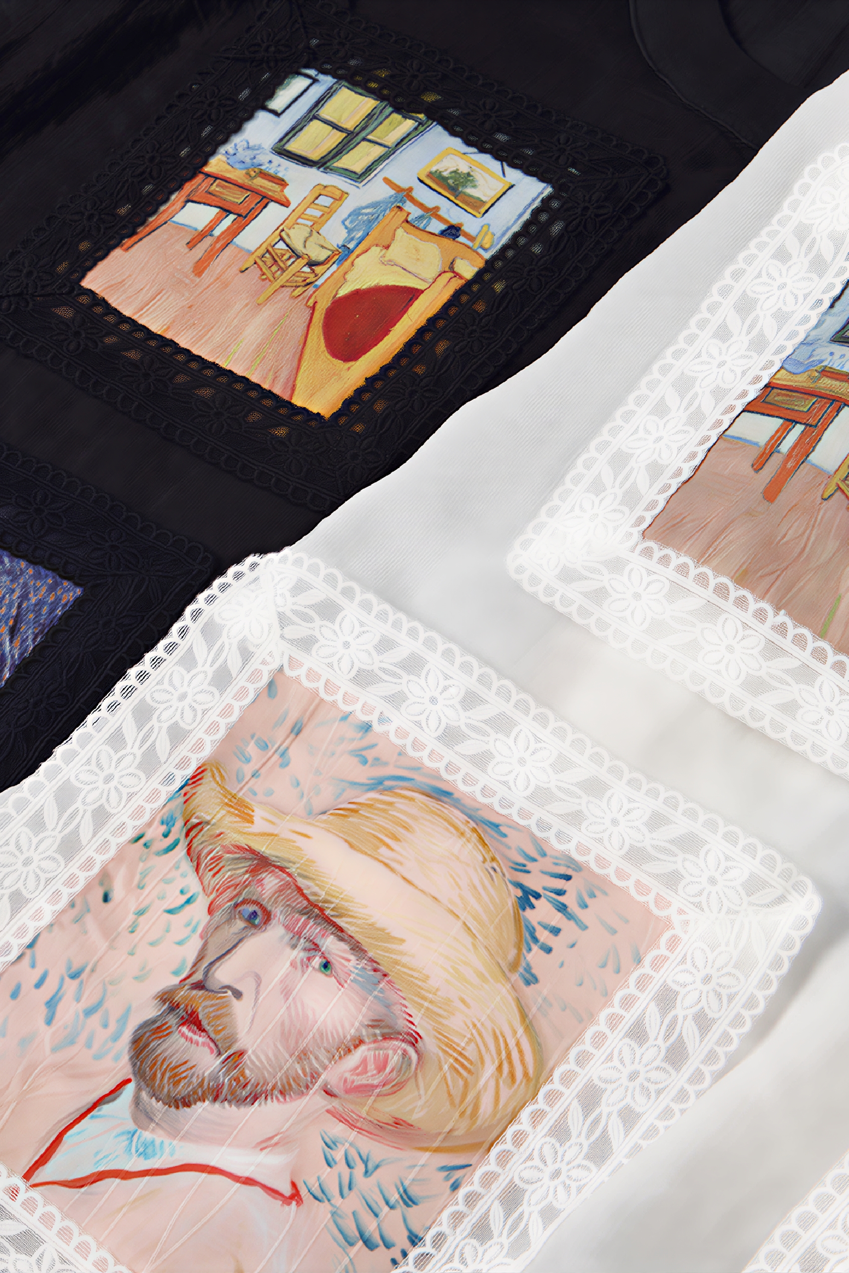 Printed Appliqué Embroidered Lace Vest