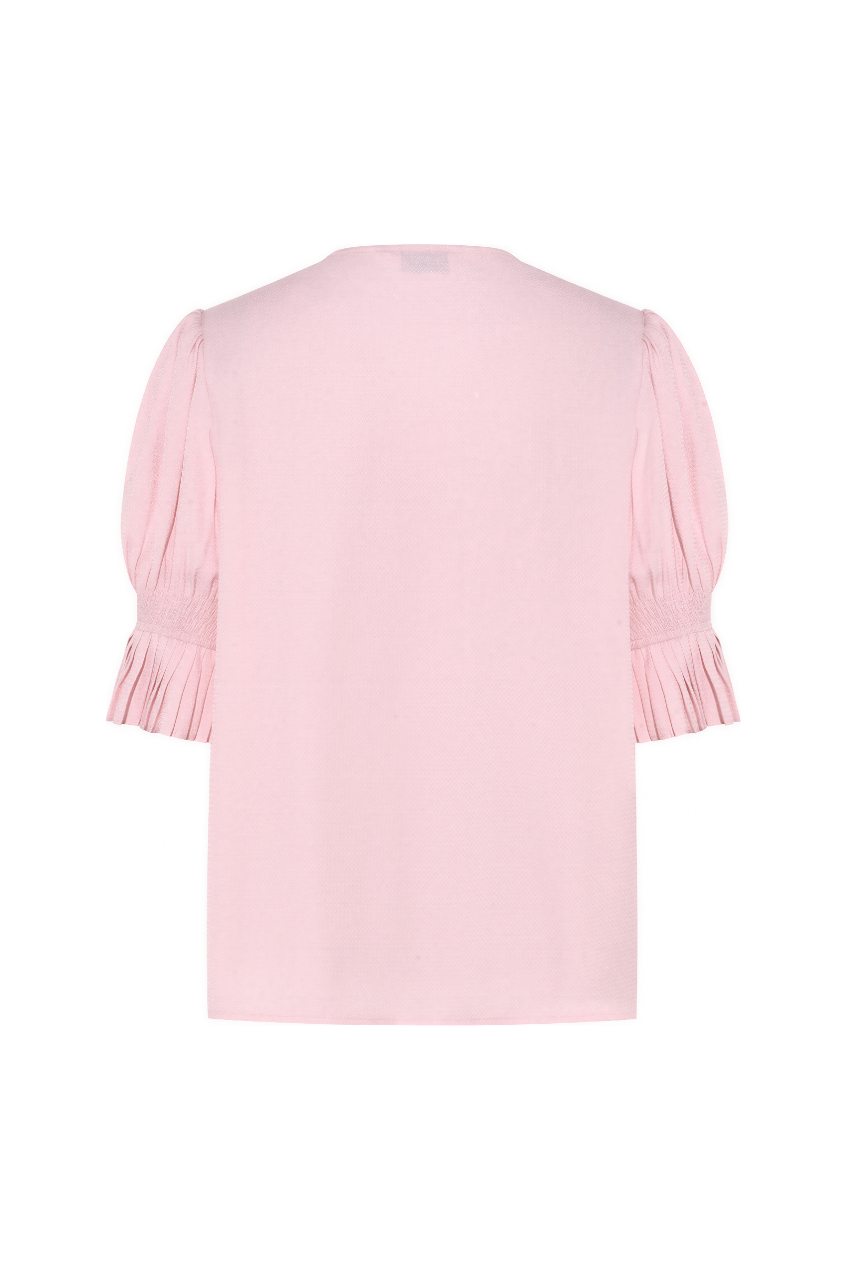 White Asymmetric Puff Sleeve Shirt