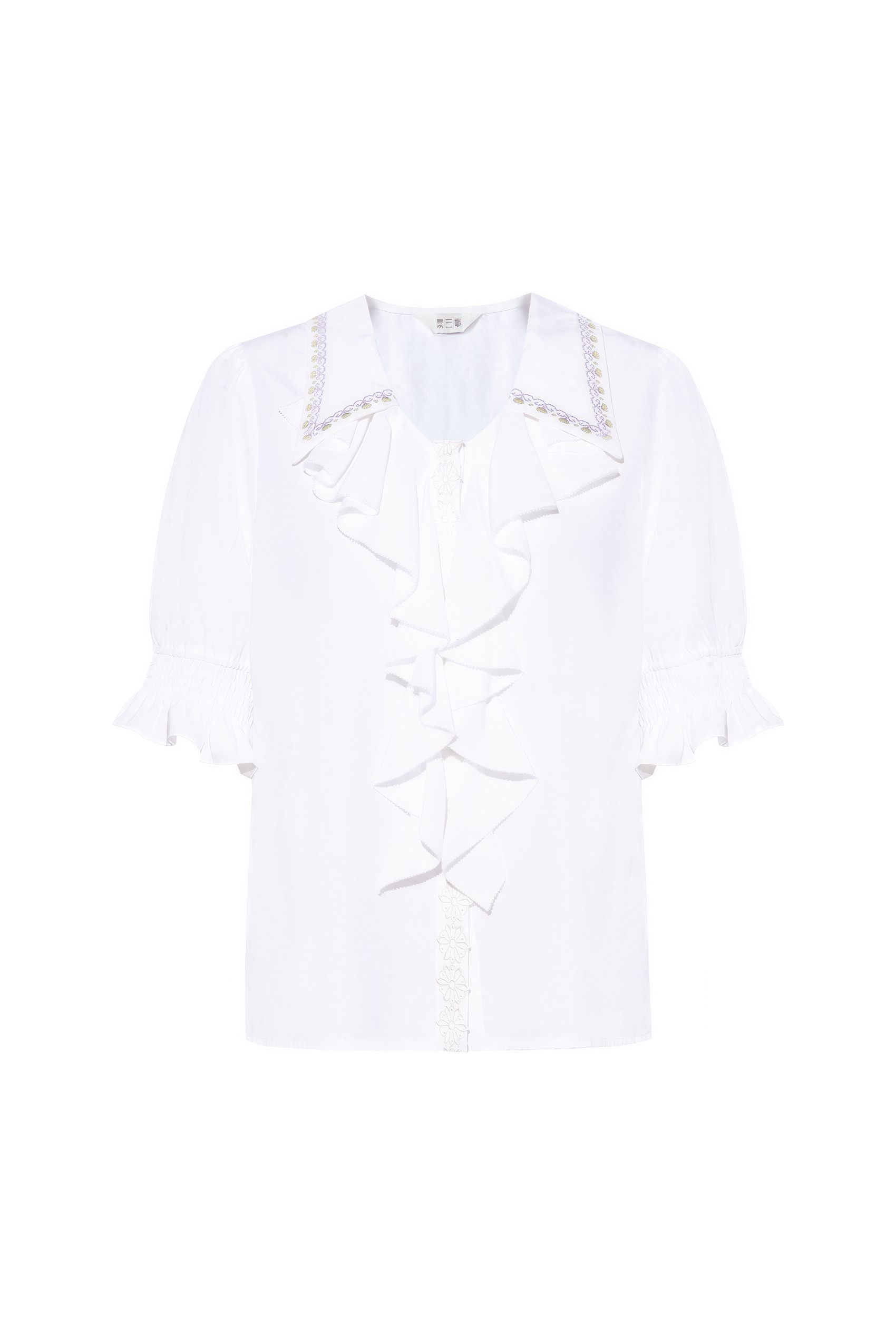 French Relaxed Drape Short-Sleeve Shirt