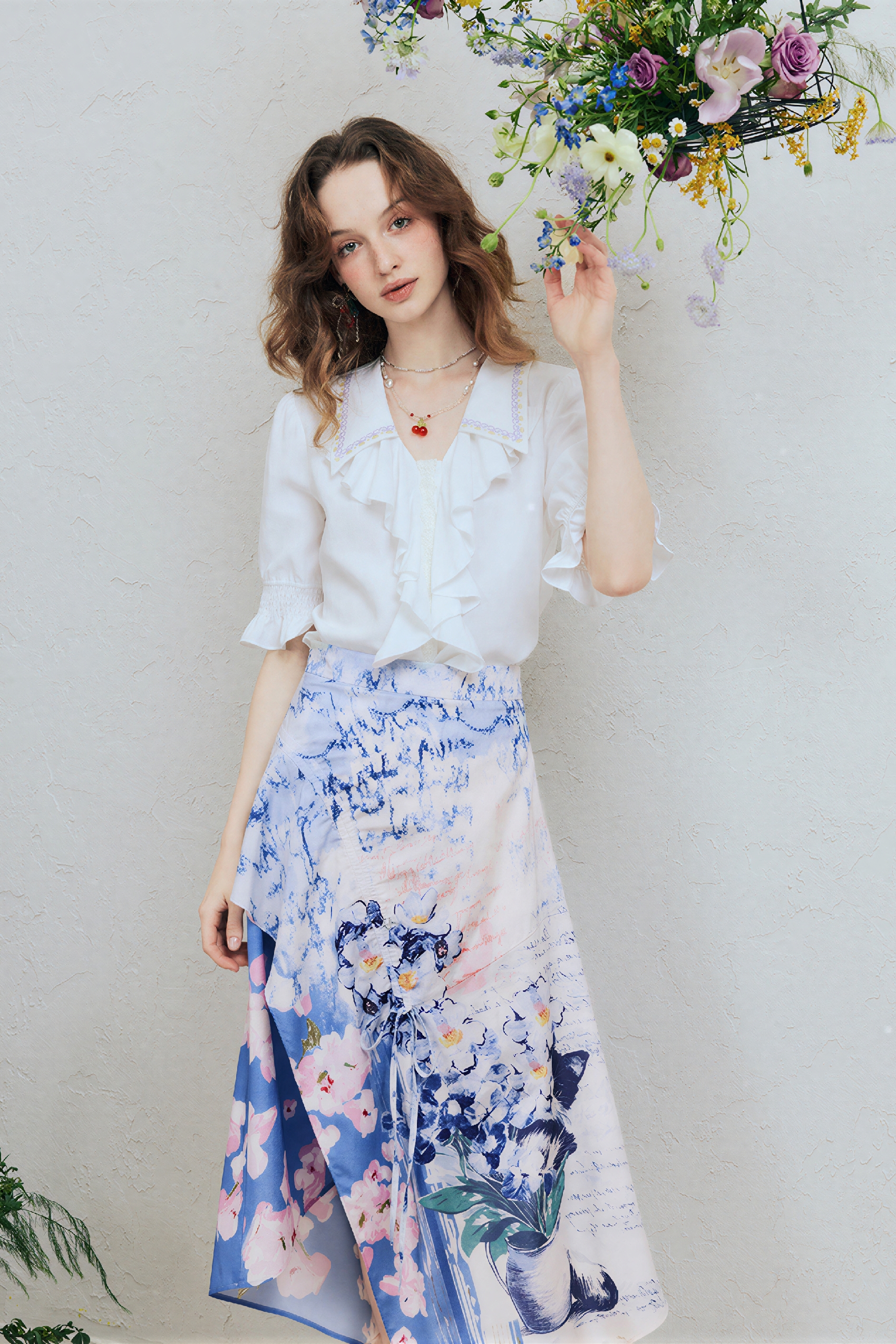 French Relaxed Drape Short-Sleeve Shirt