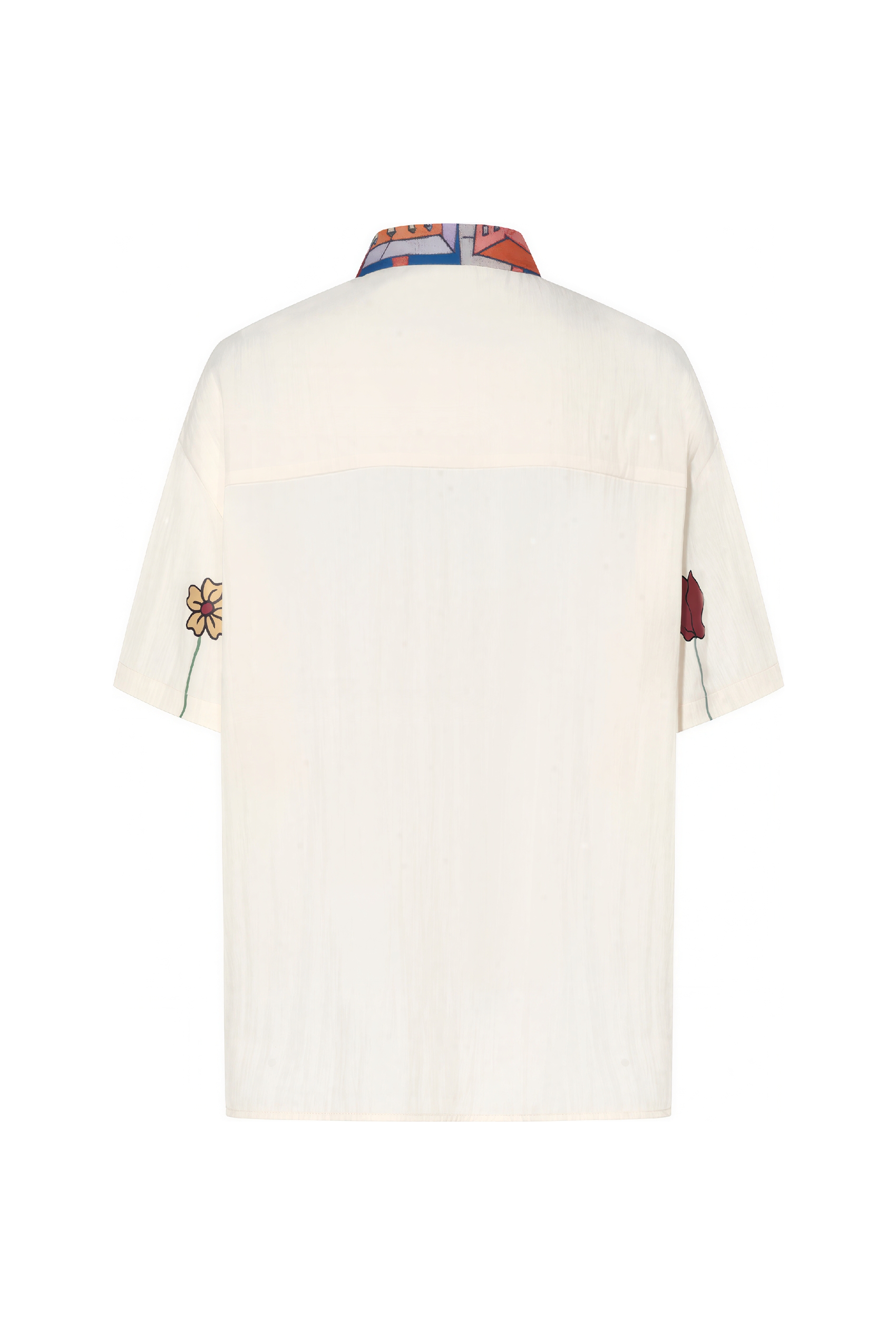 Artistic Printed Relaxed Short-Sleeve Shirt