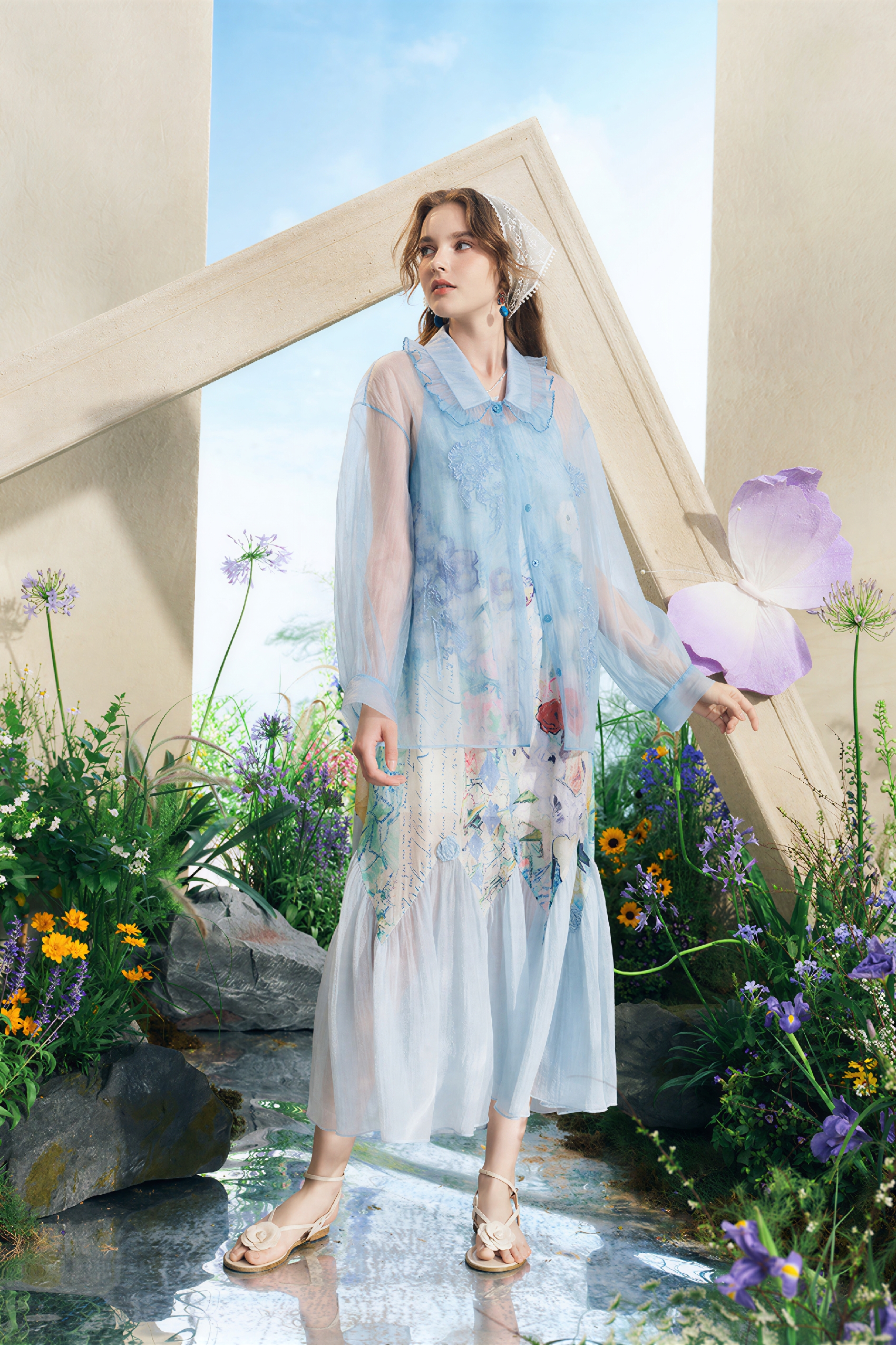 Van Gogh-Inspired Long-Sleeve Shirt