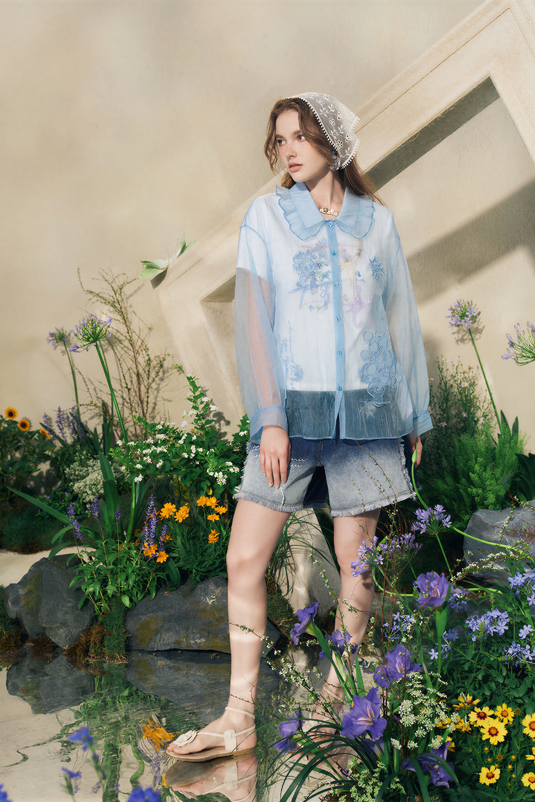 Van Gogh-Inspired Long-Sleeve Shirt