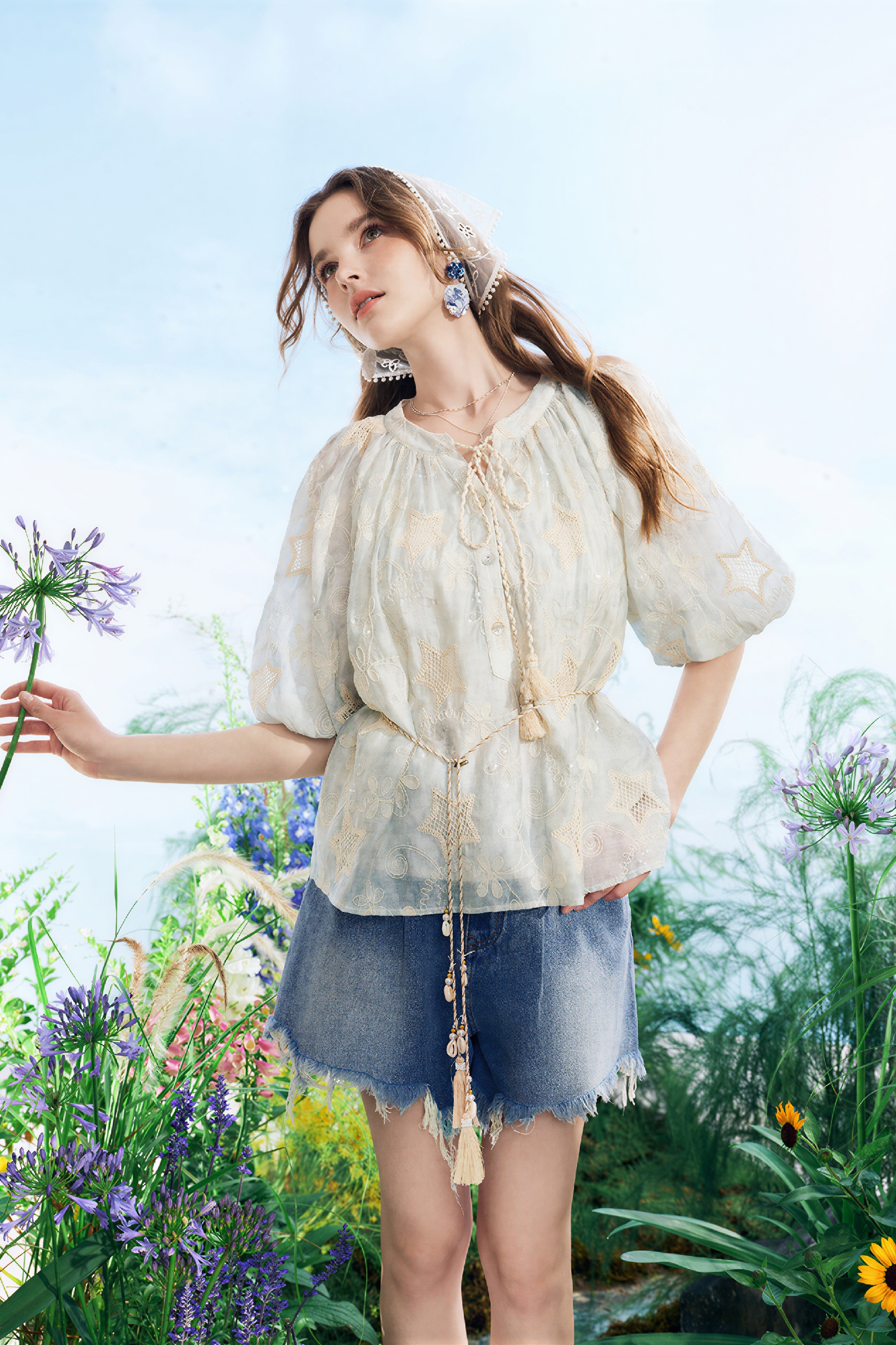 Relaxed Tie-Front Vacation Shirt