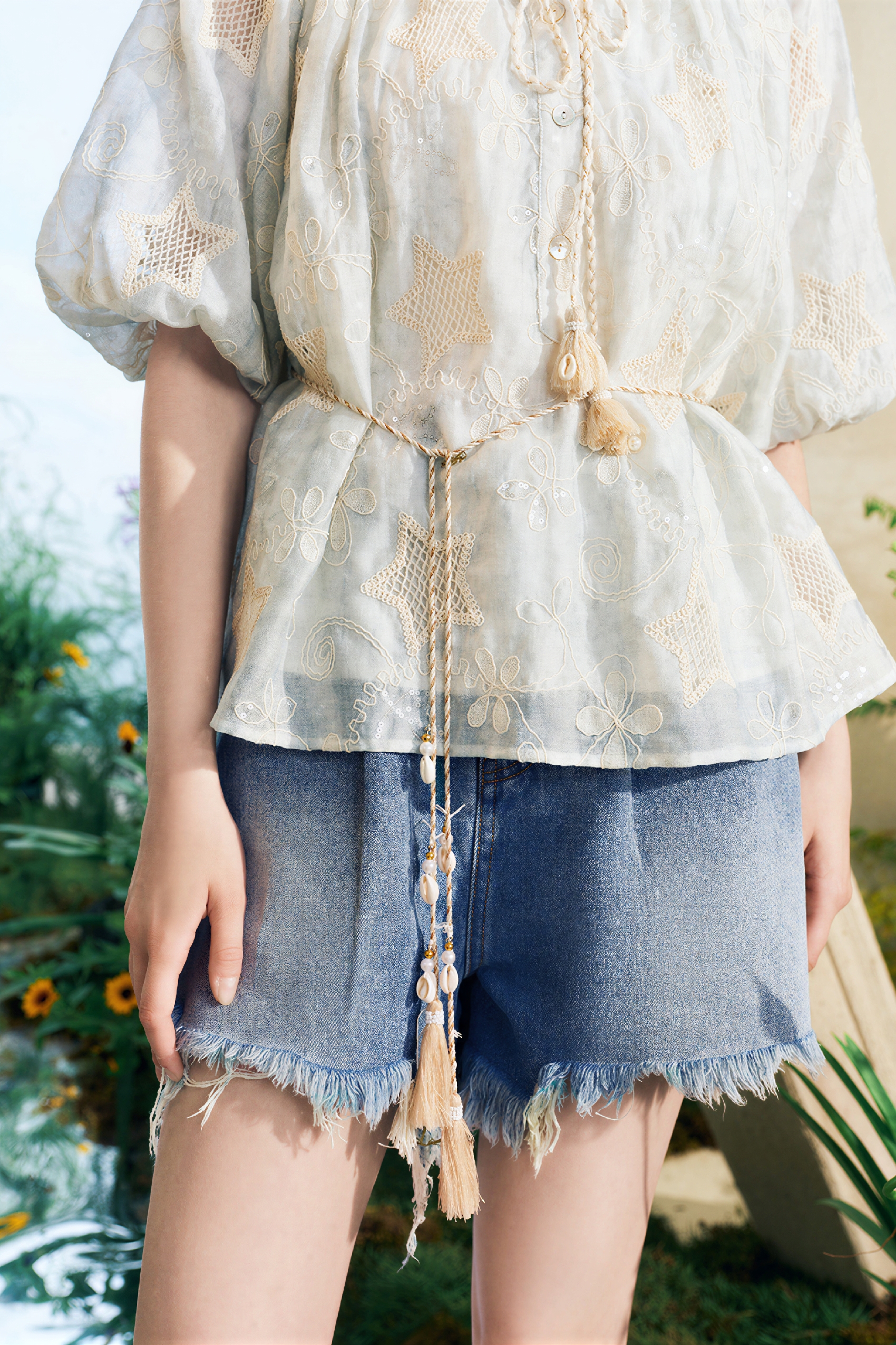 Relaxed Tie-Front Vacation Shirt