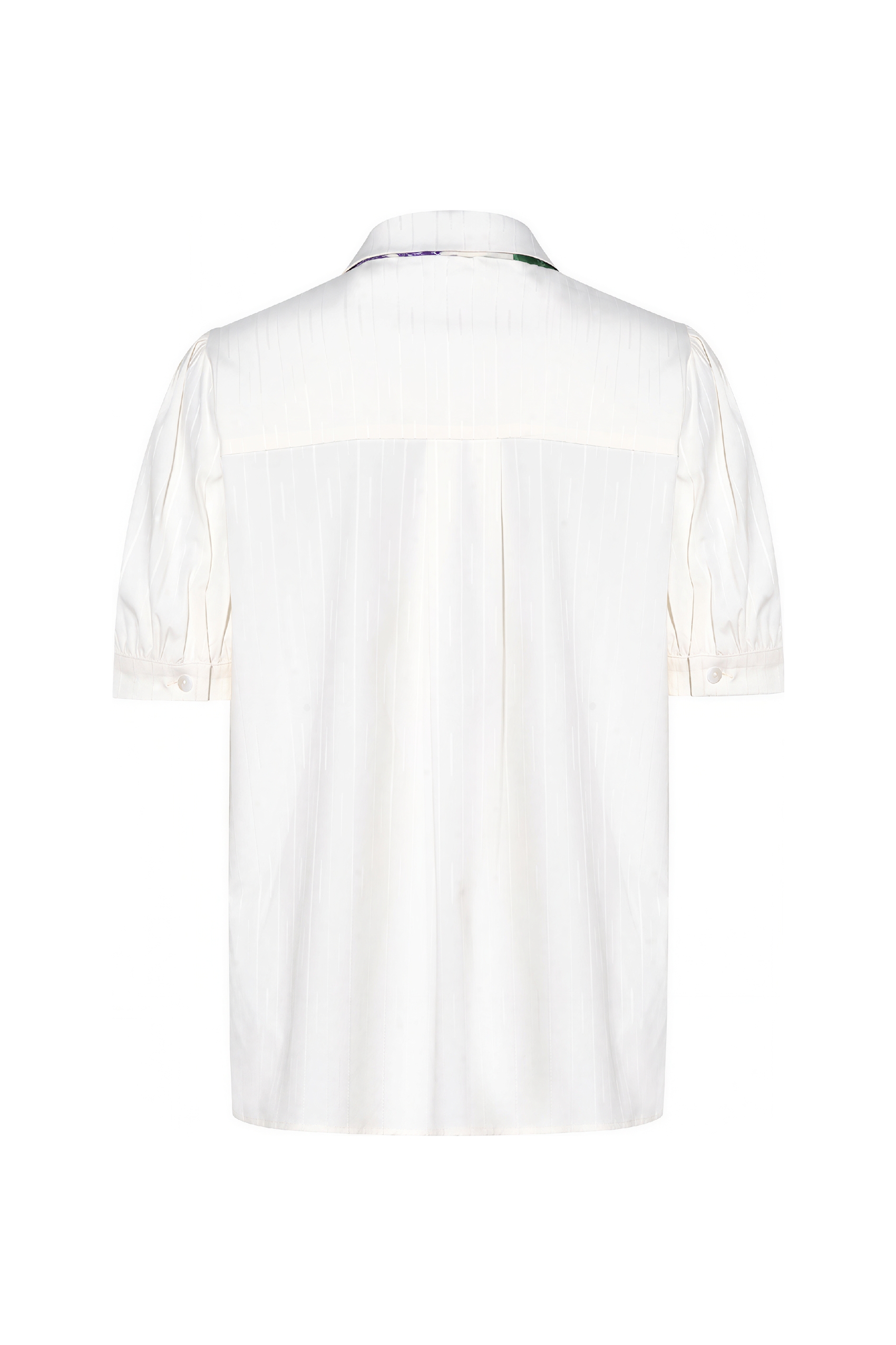 Designer Tie-Detail Short-Sleeve Shirt