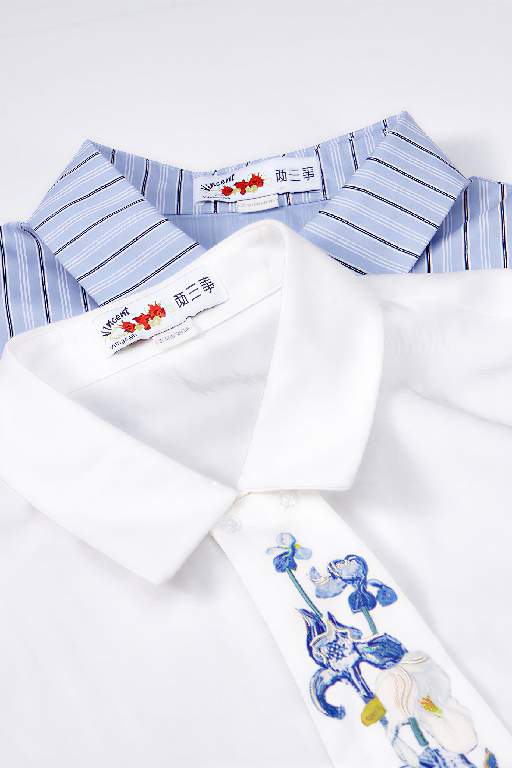 White Cotton Relaxed Short-Sleeve Shirt-LYONSENS