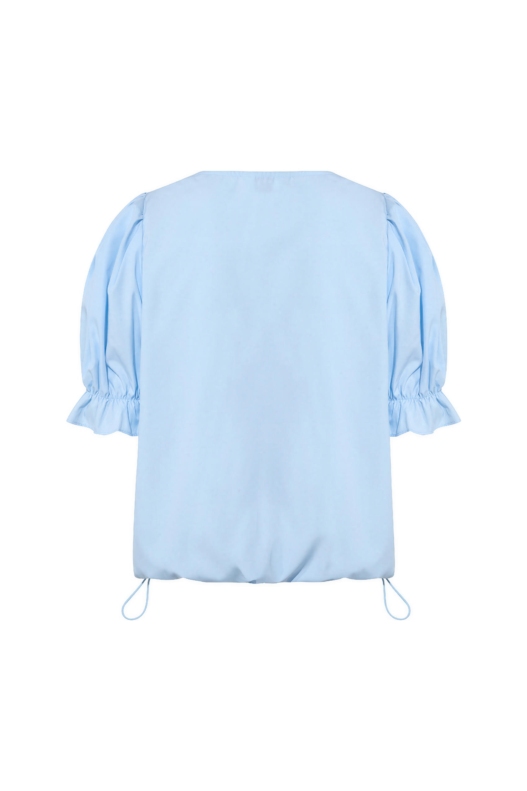 Waist-Detail Designer Short-Sleeve Shirt-LYONSENS