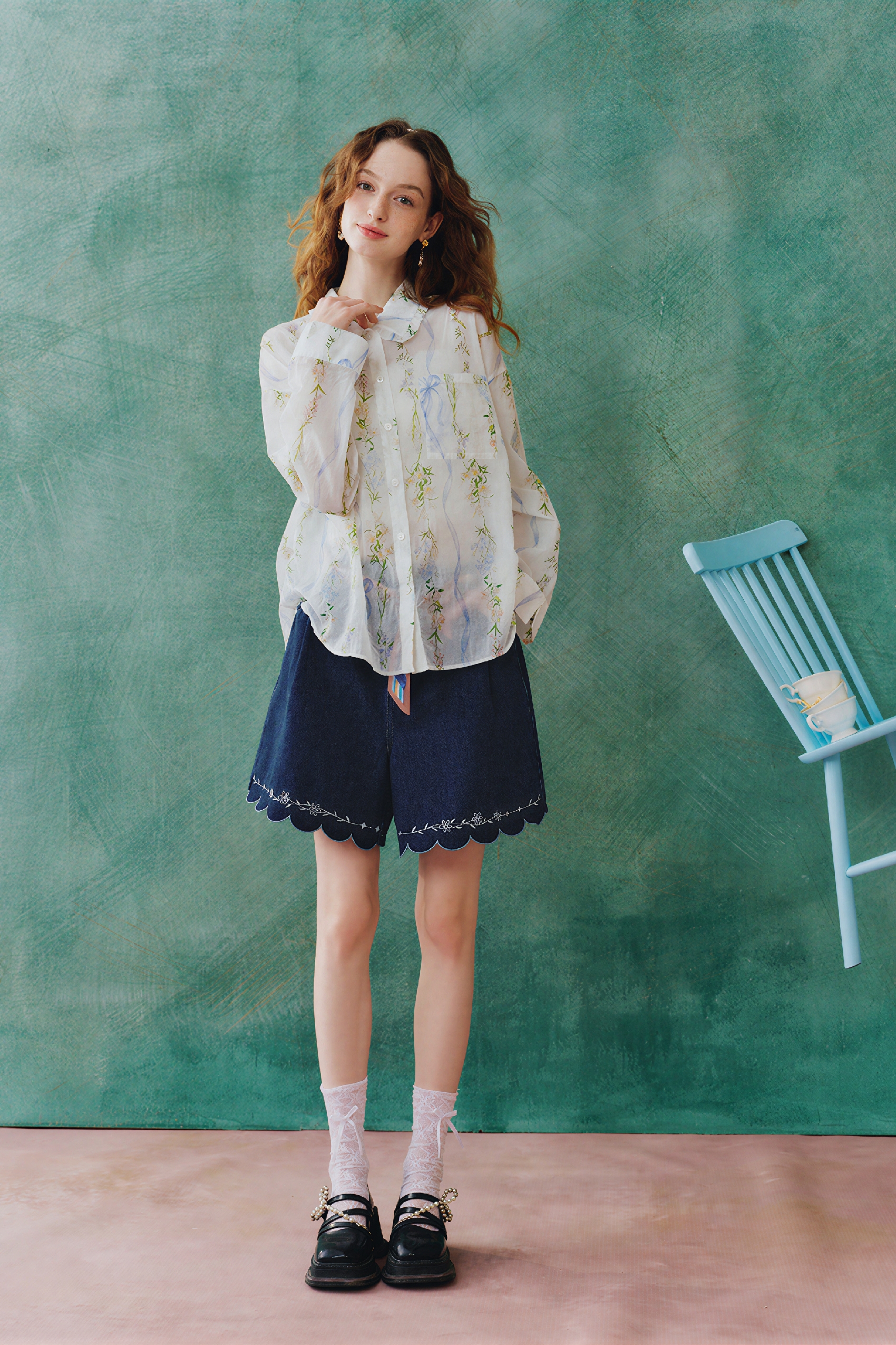 Vintage Relaxed-Fit Printed Shirt