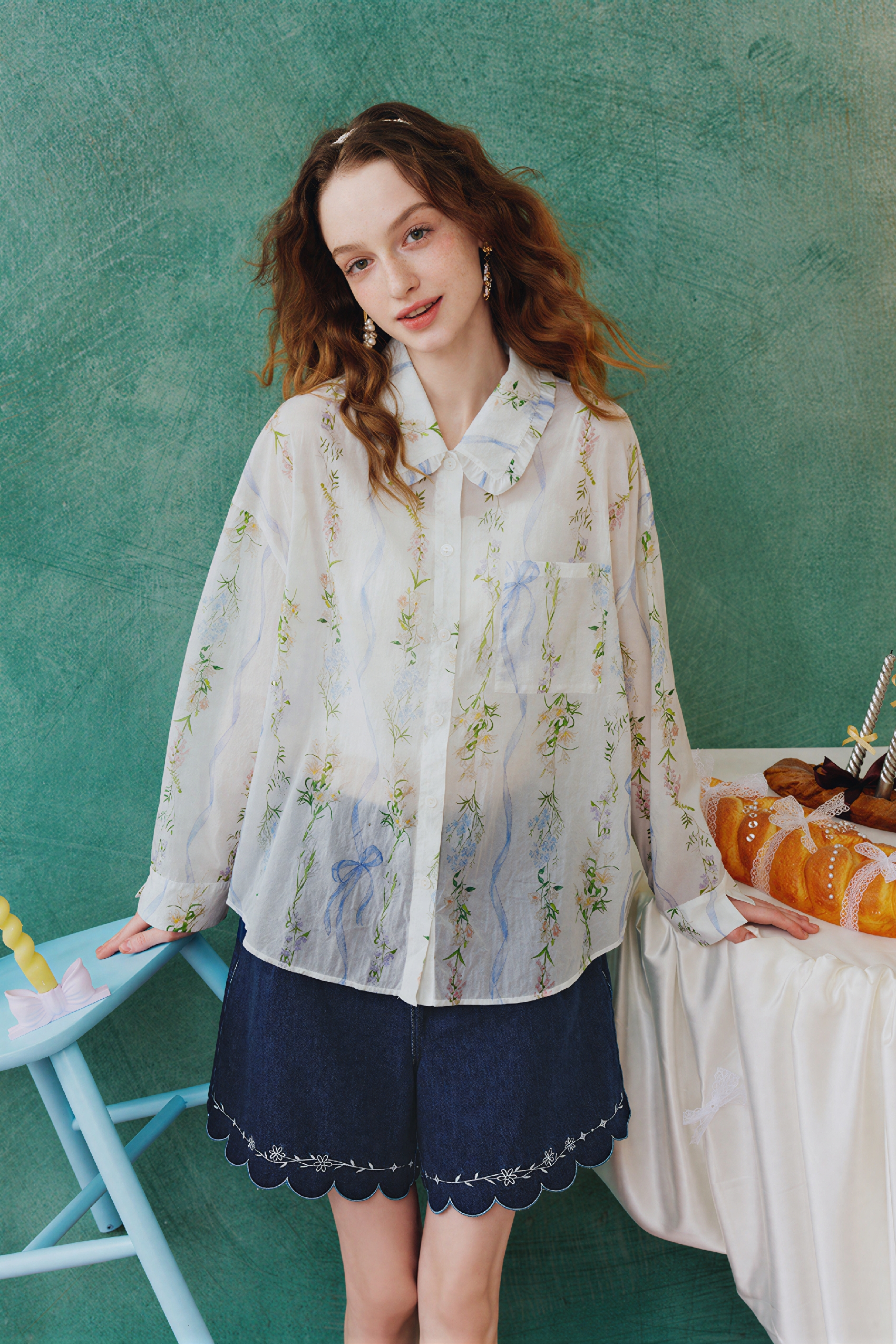 Vintage Relaxed-Fit Printed Shirt
