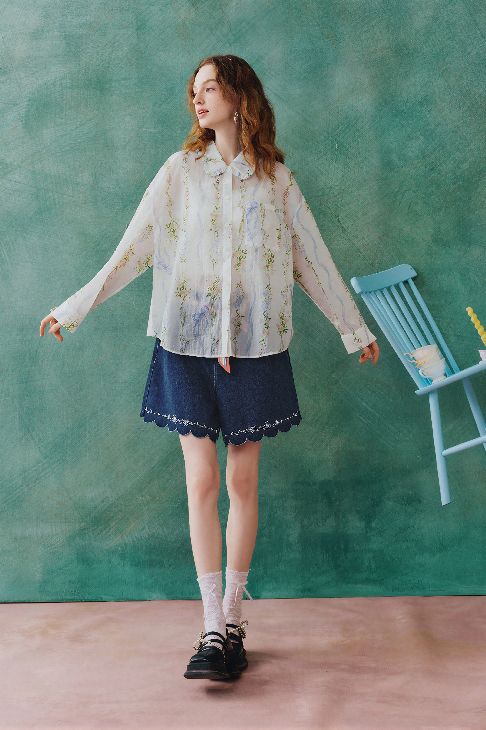Vintage Relaxed-Fit Printed Shirt
