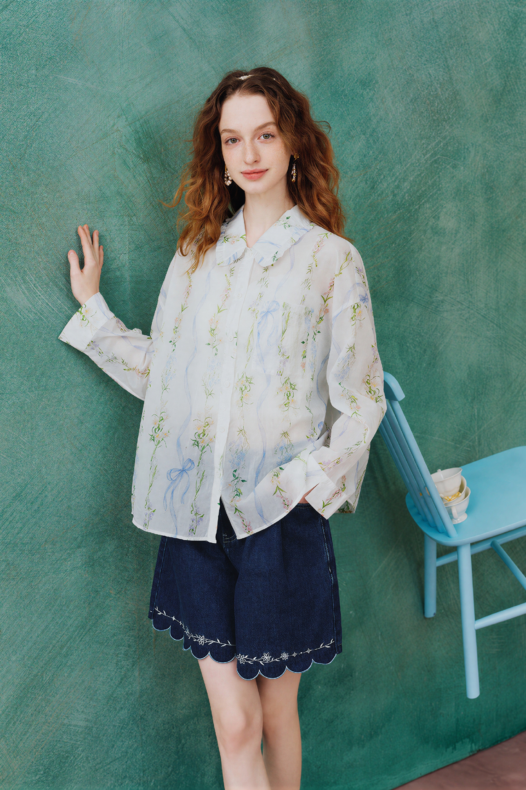 Vintage Relaxed-Fit Printed Shirt