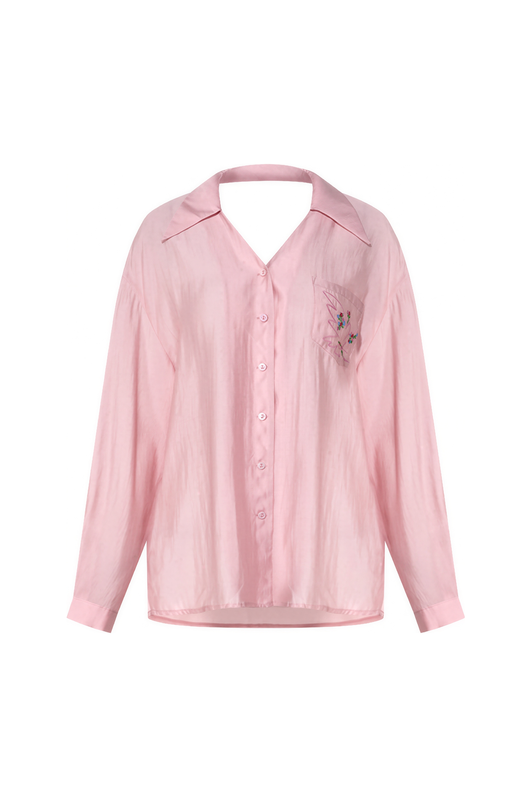 Vintage Embroidered Pocket Lightweight Shirt