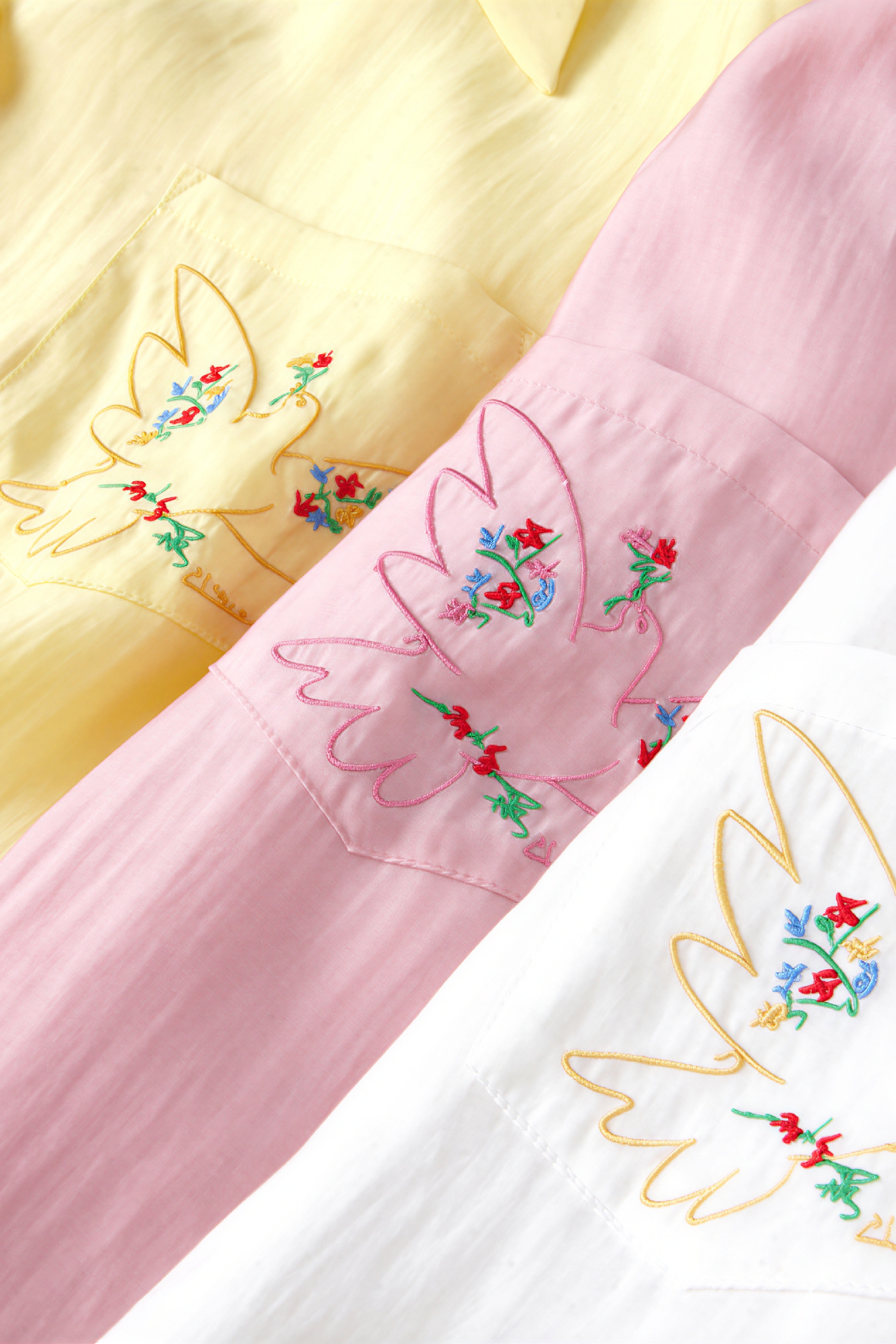 Vintage Embroidered Pocket Lightweight Shirt