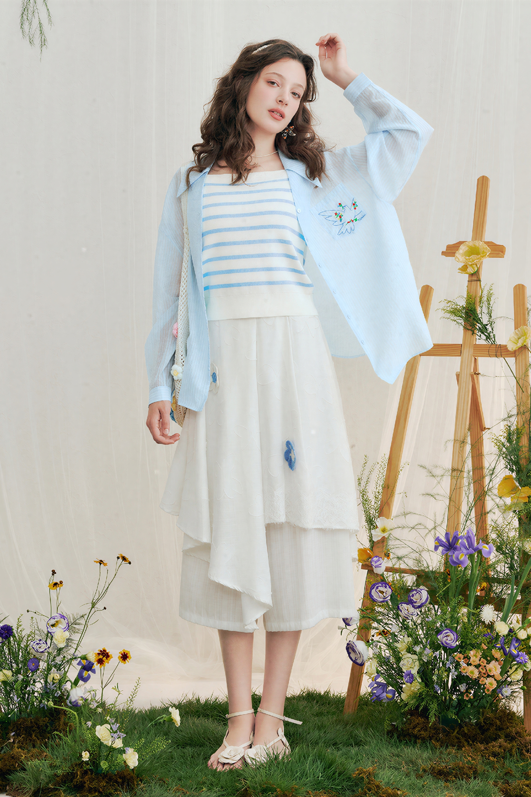 Lightweight Blue Sun-Protective Shirt