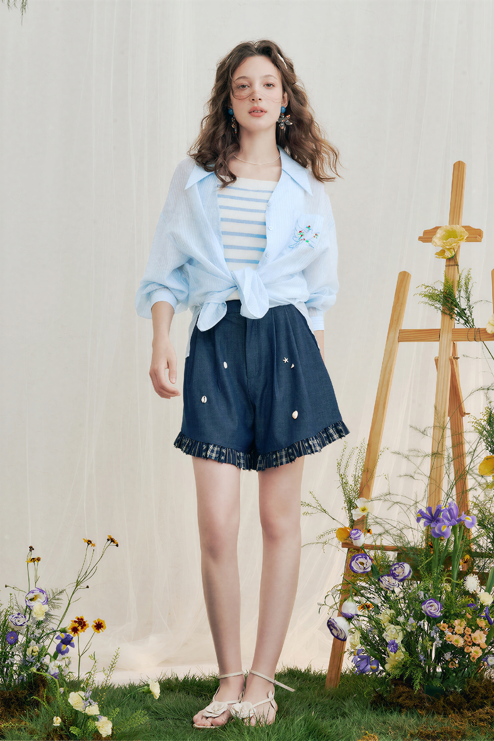 Lightweight Blue Sun-Protective Shirt