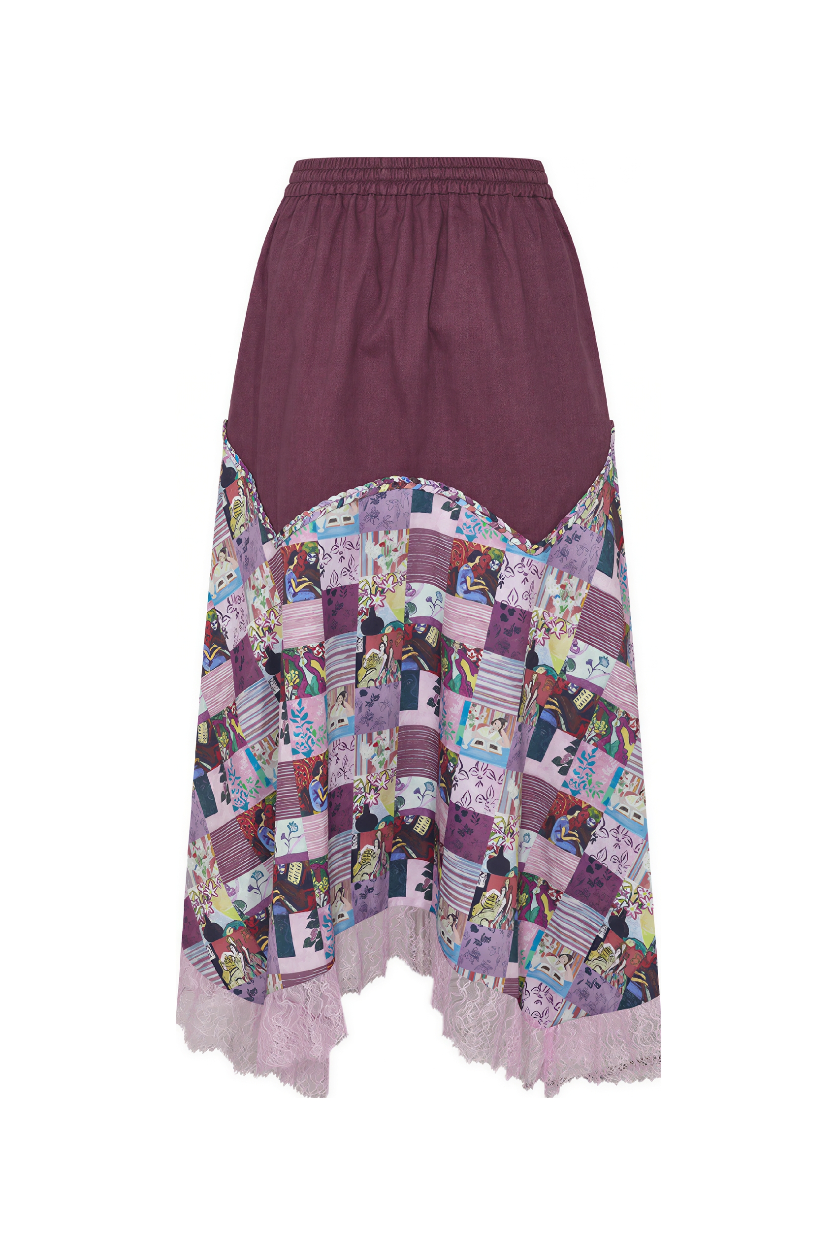 Vintage Relaxed-Fit Printed Skirt